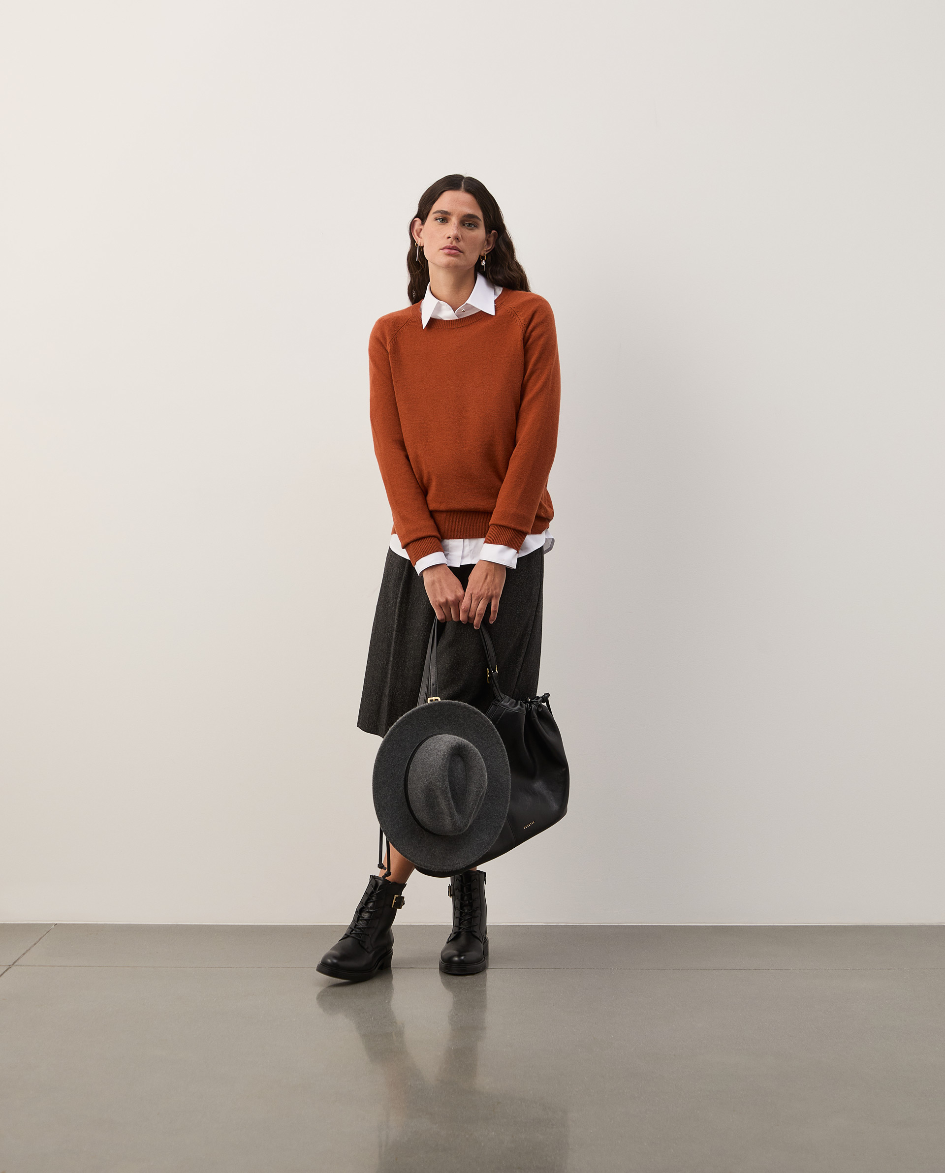 Knitted wool sweater