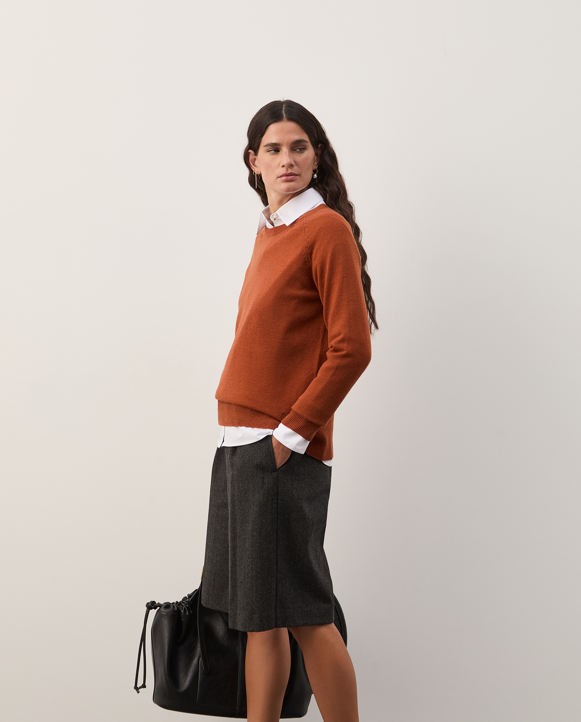 Knitted wool sweater