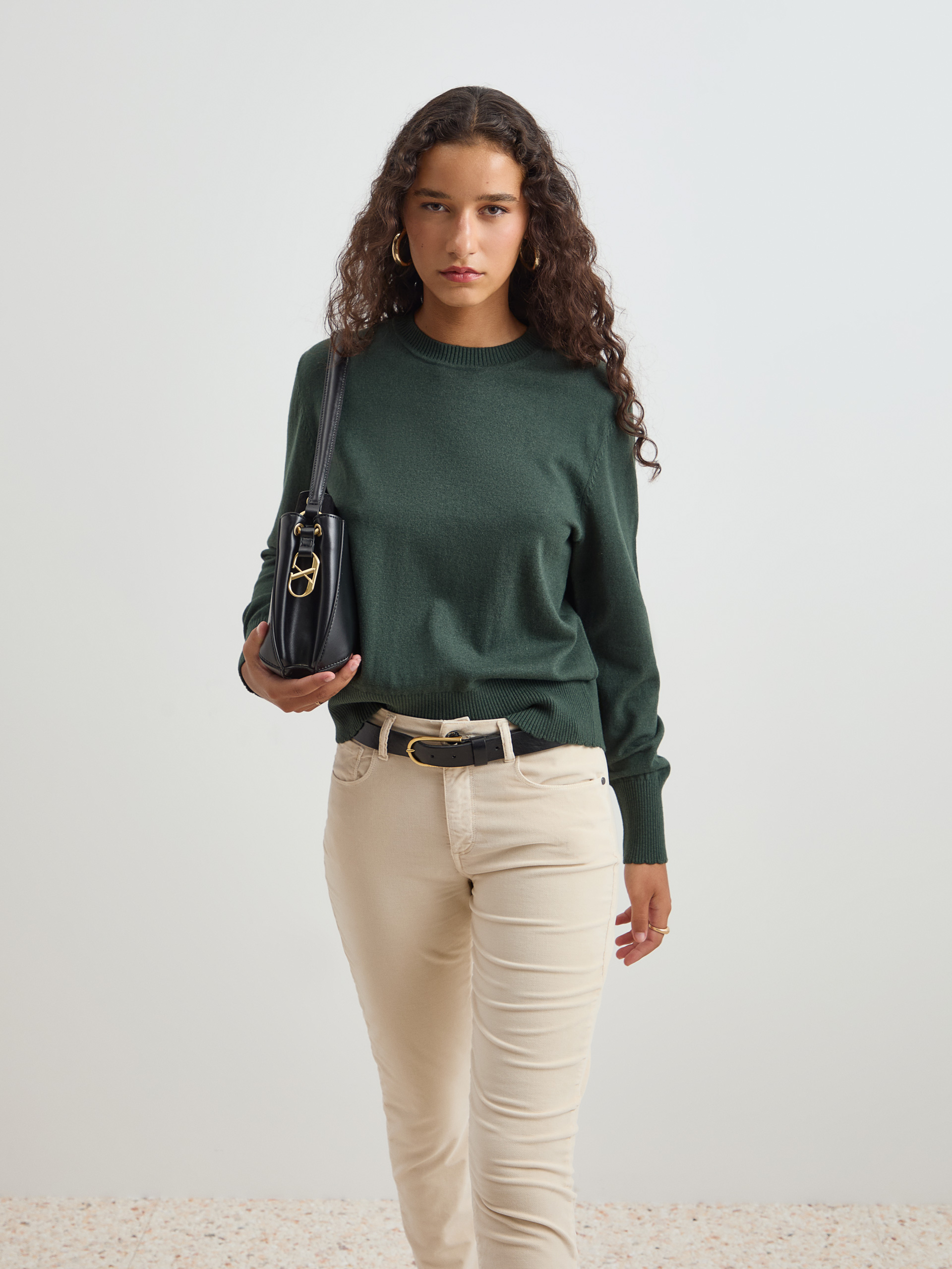 Wool and cotton sweater