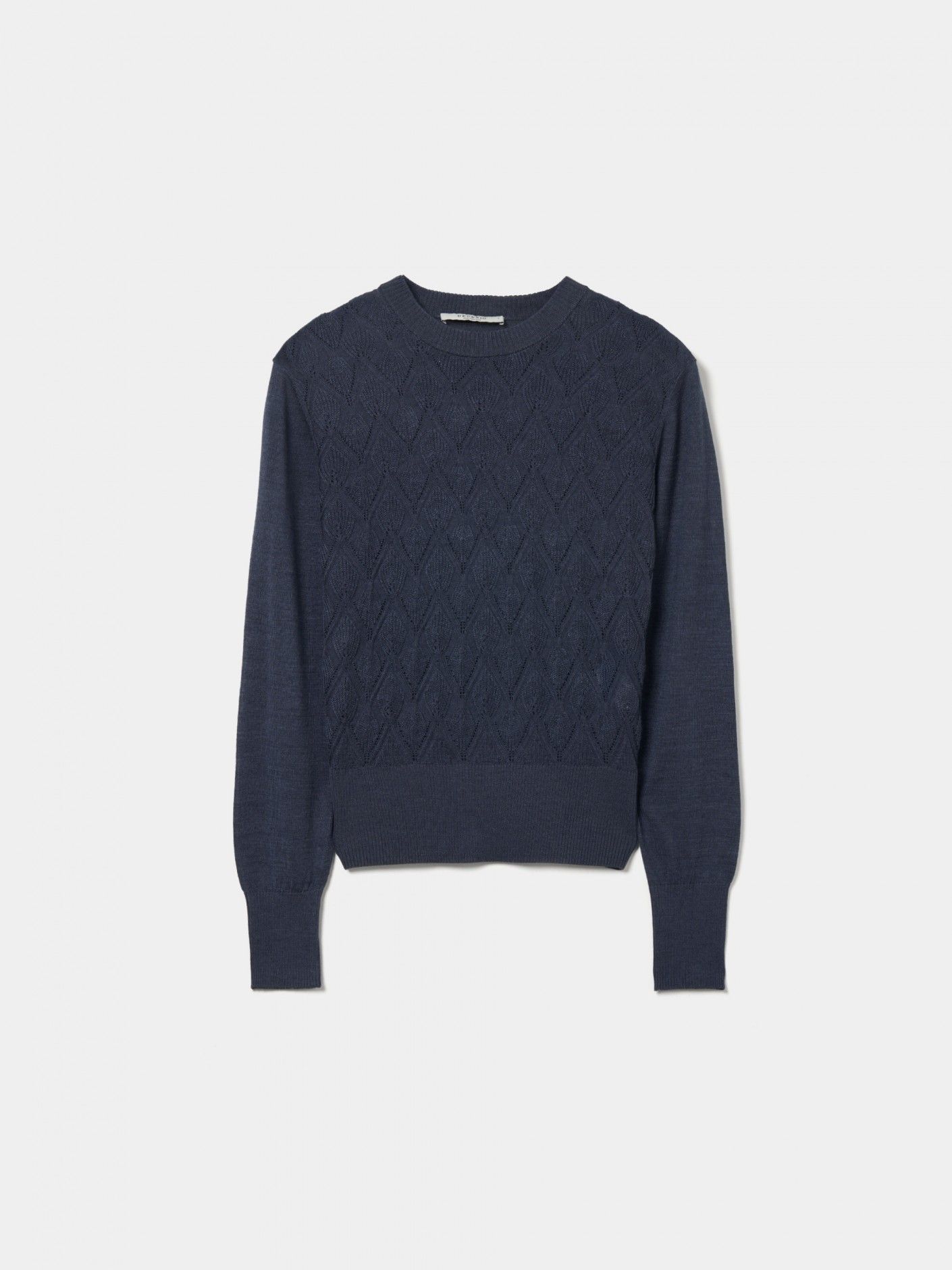 Textured knit sweater