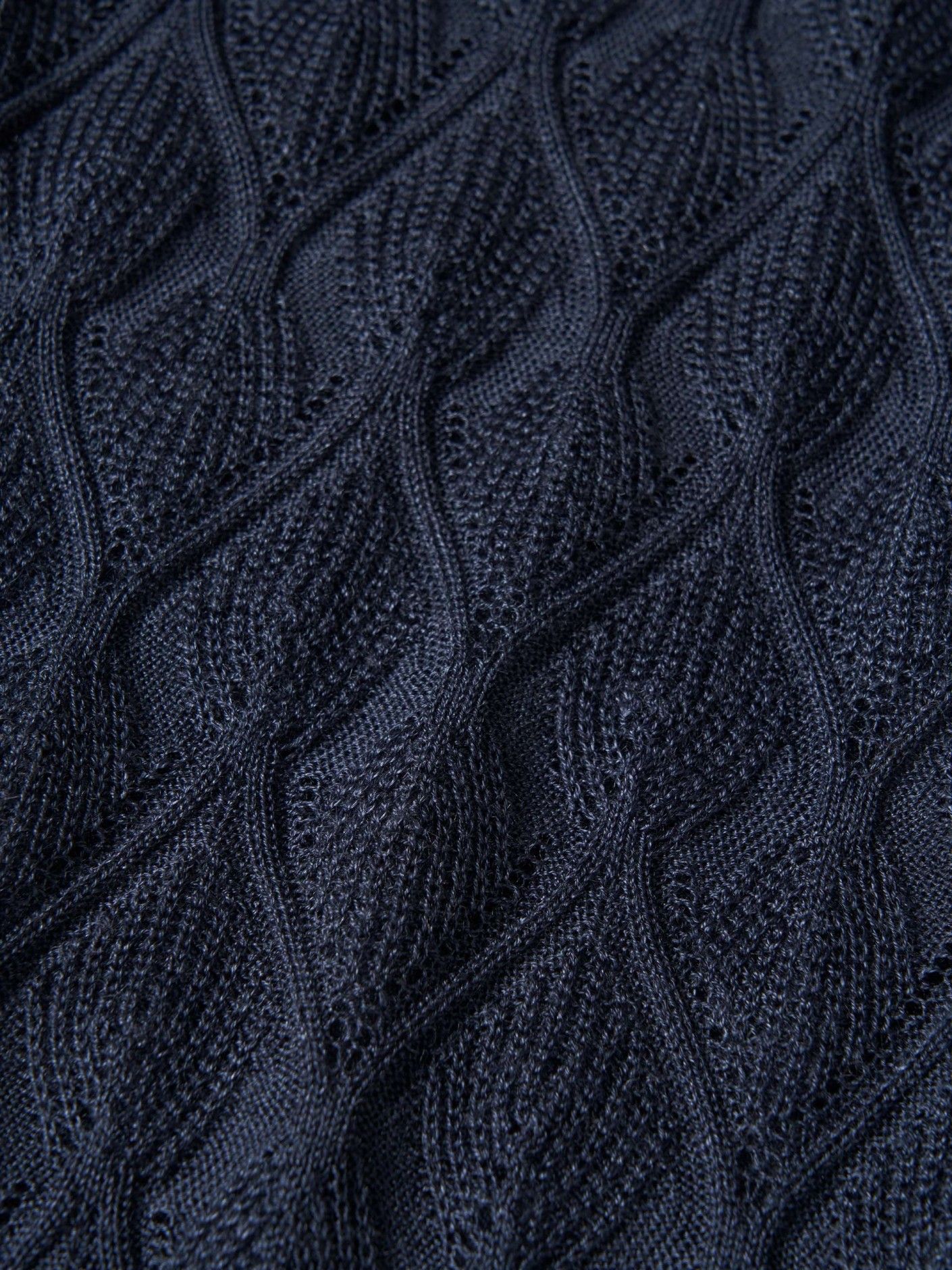 Textured knit sweater