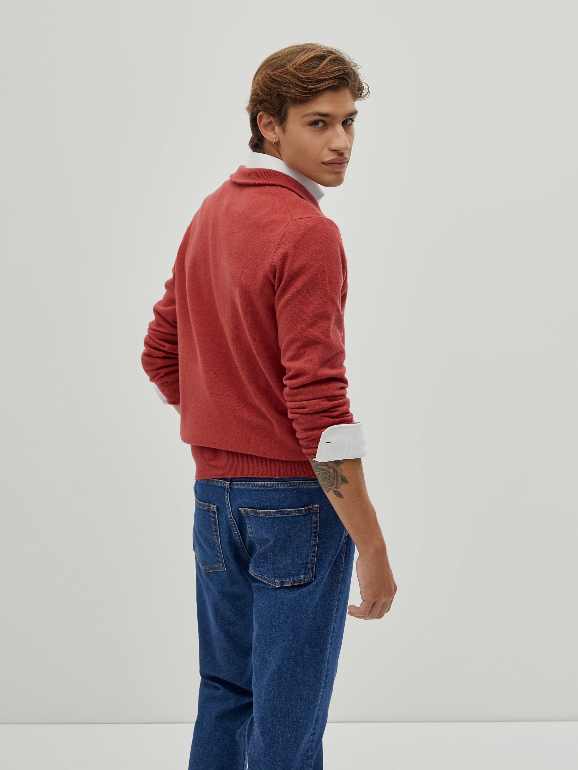 Sweater with placket