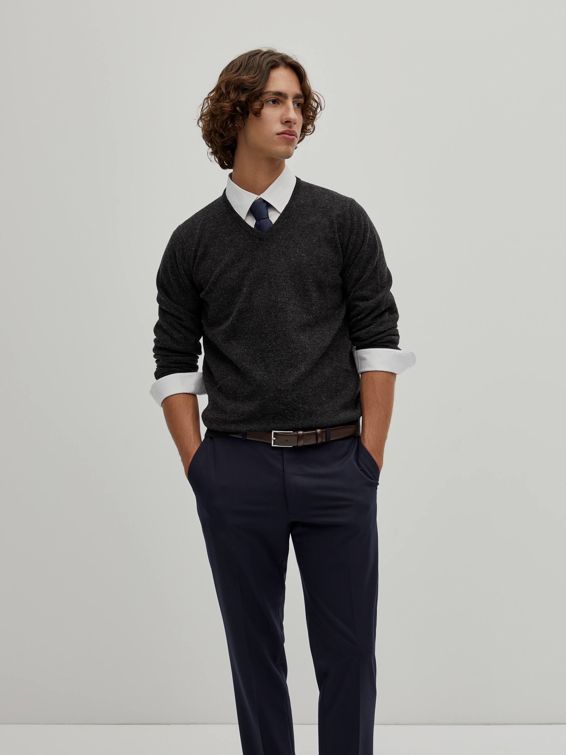 Pullover em lã merino