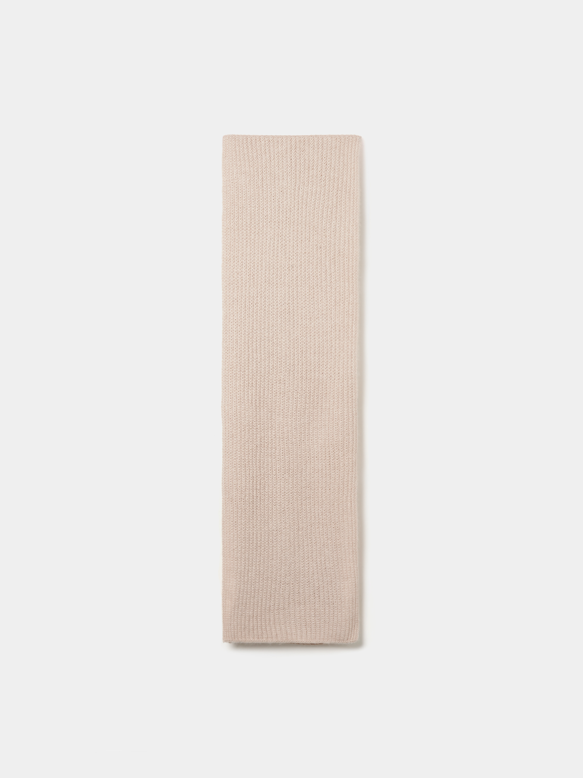 Ribbed knit scarf