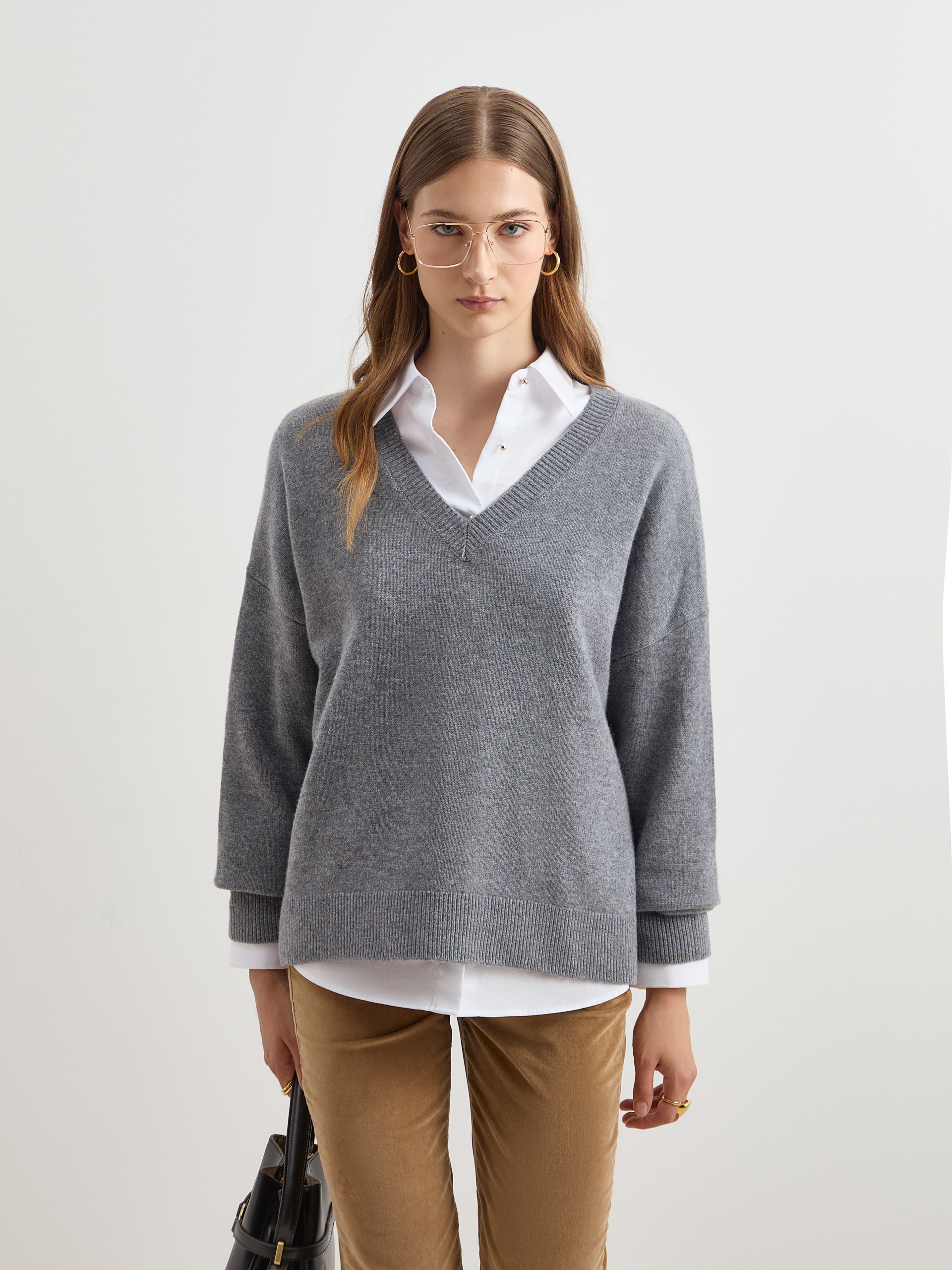 Camisola de malha em lã