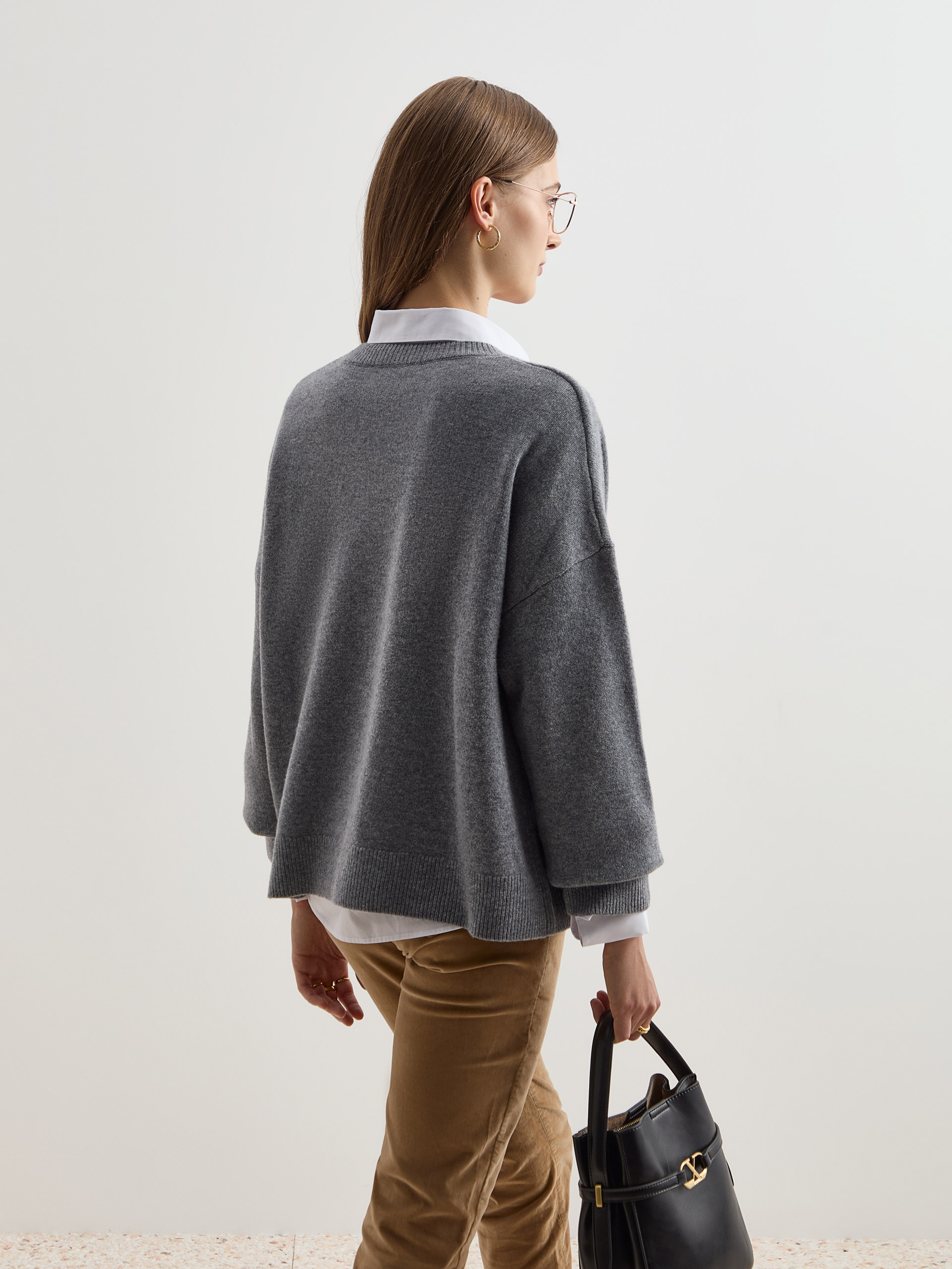 Camisola de malha em lã