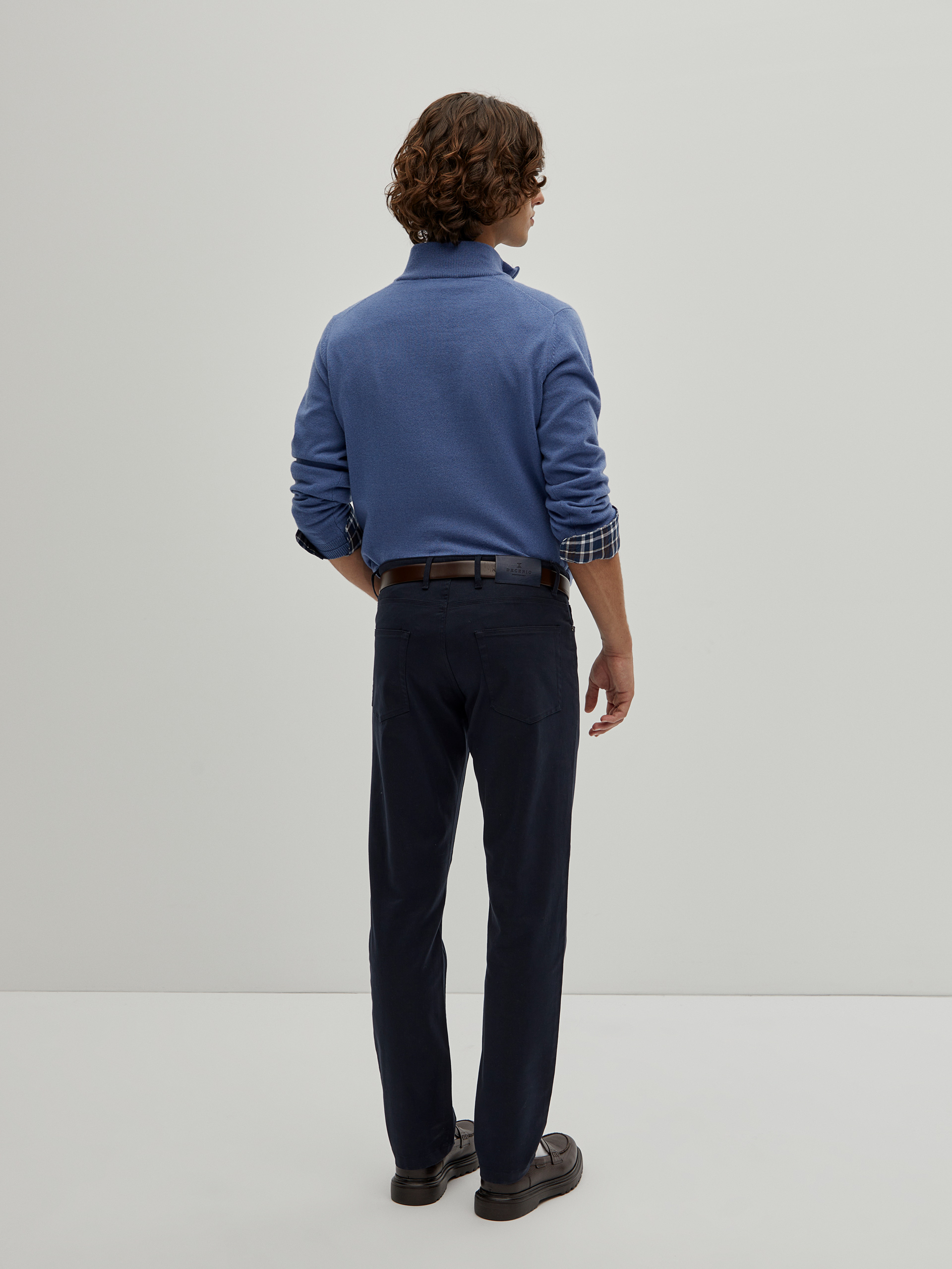 Regular fit twill pants