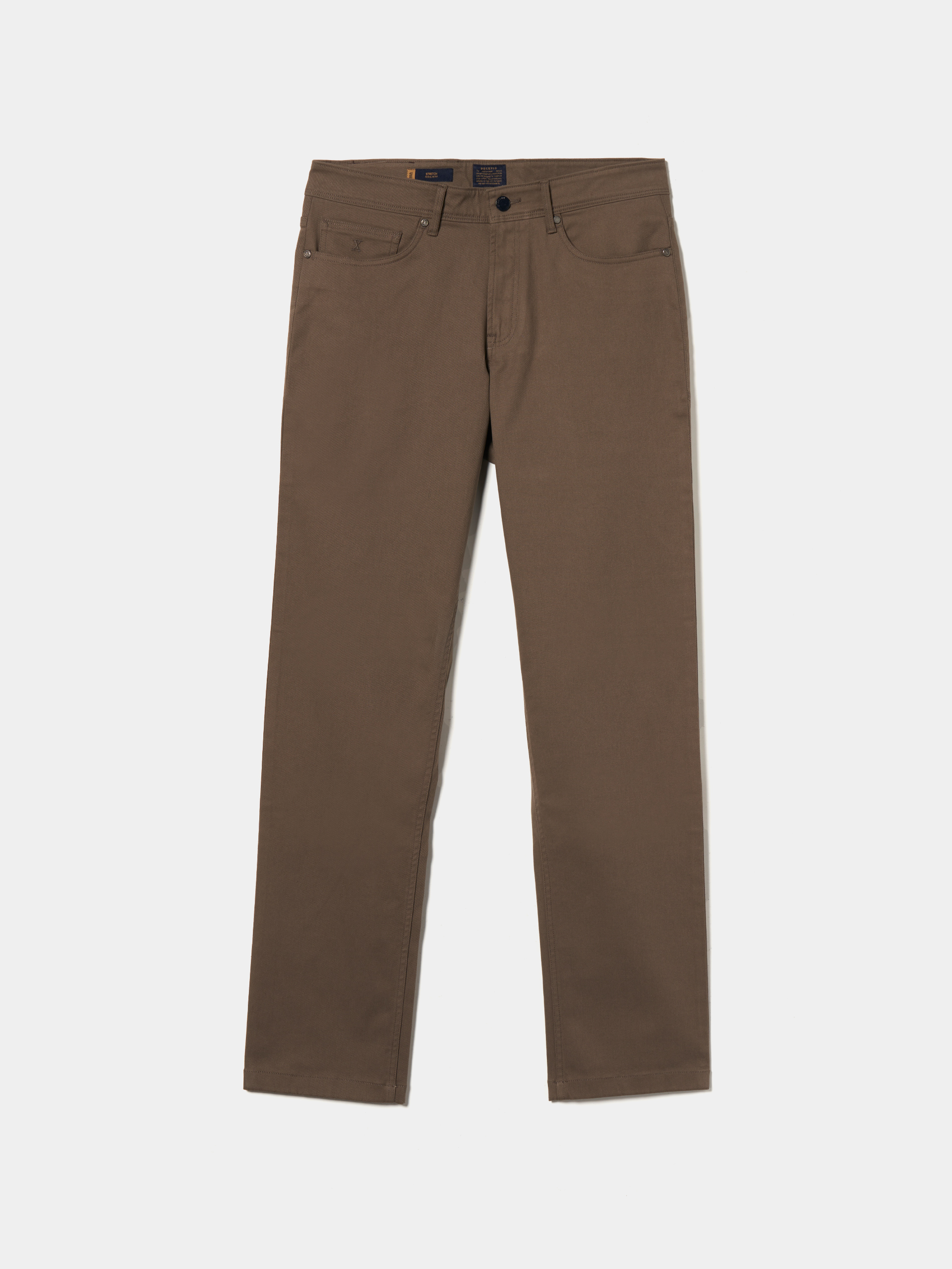 Pantalón regular fit de sarga