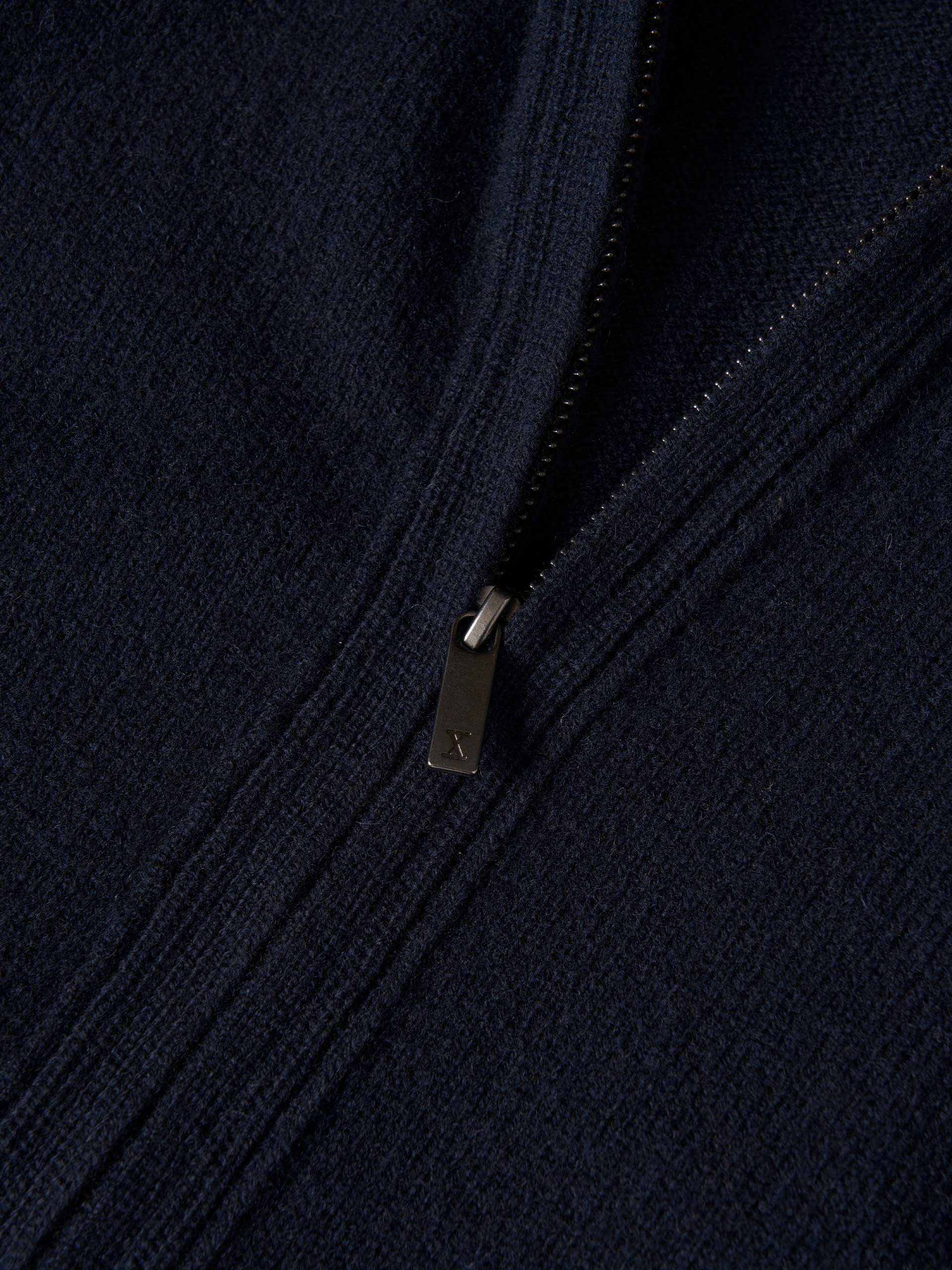 Wool knitted coat