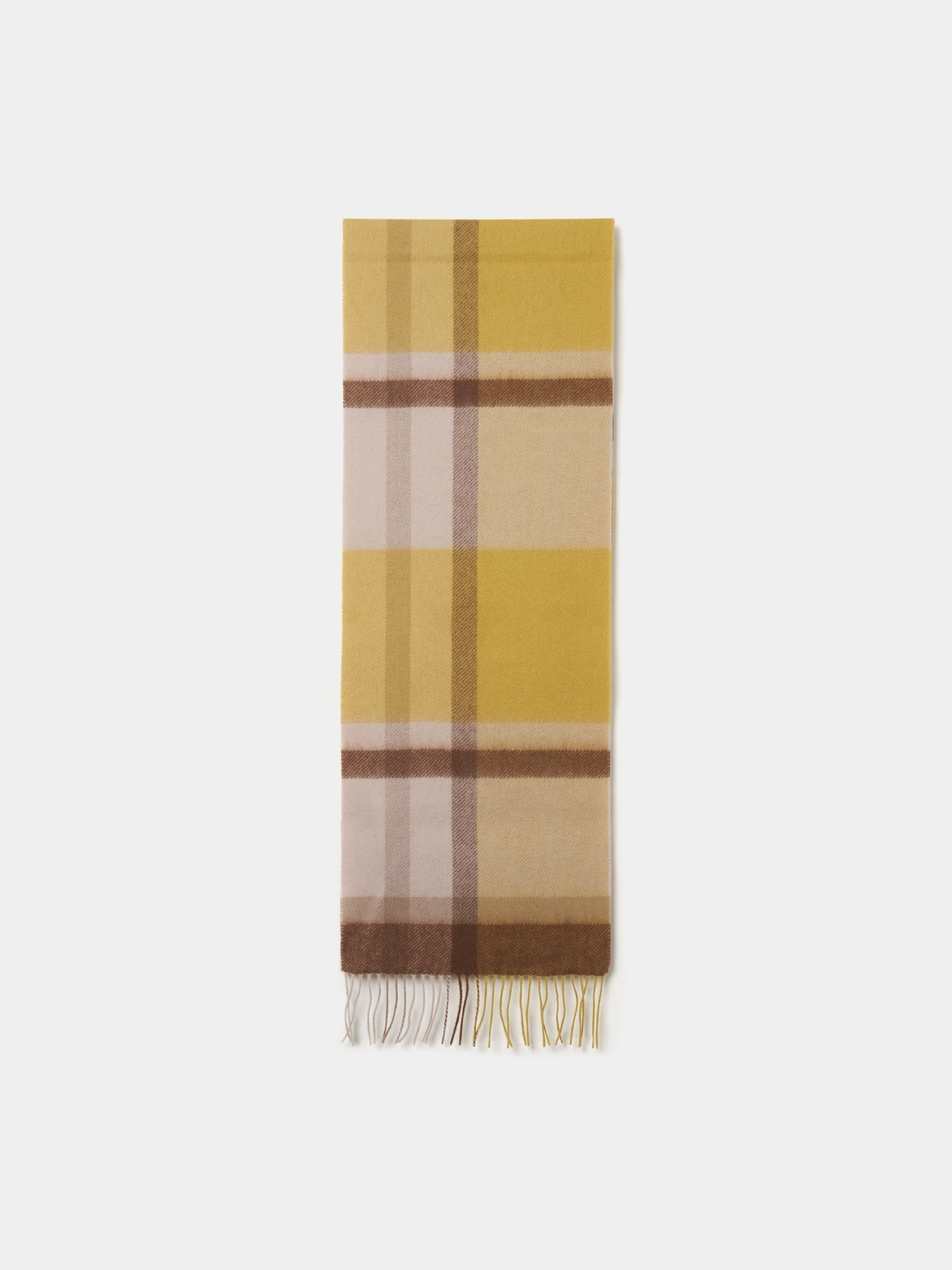 Plaid wool scarf
