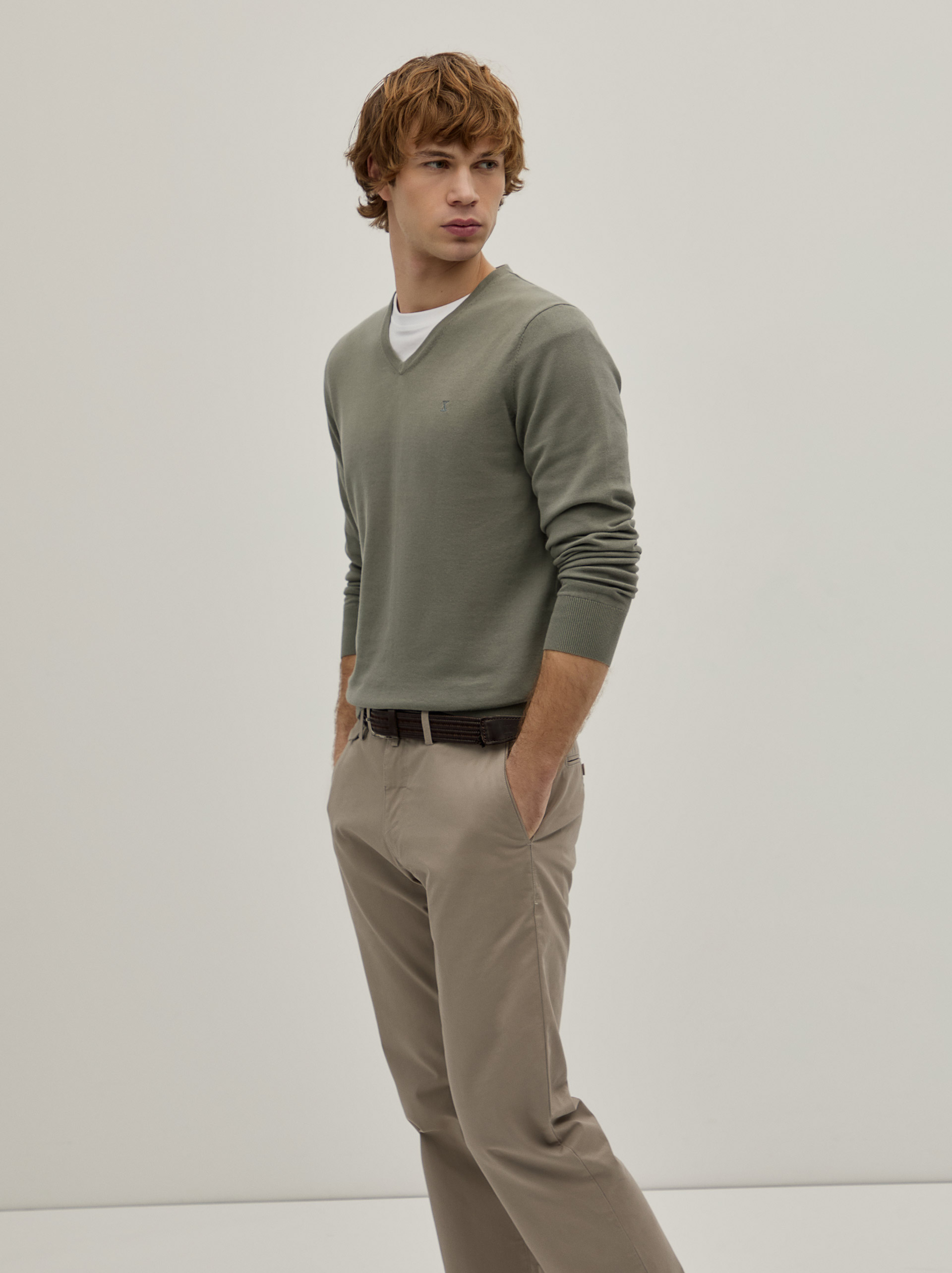 Jersey con cuello en V