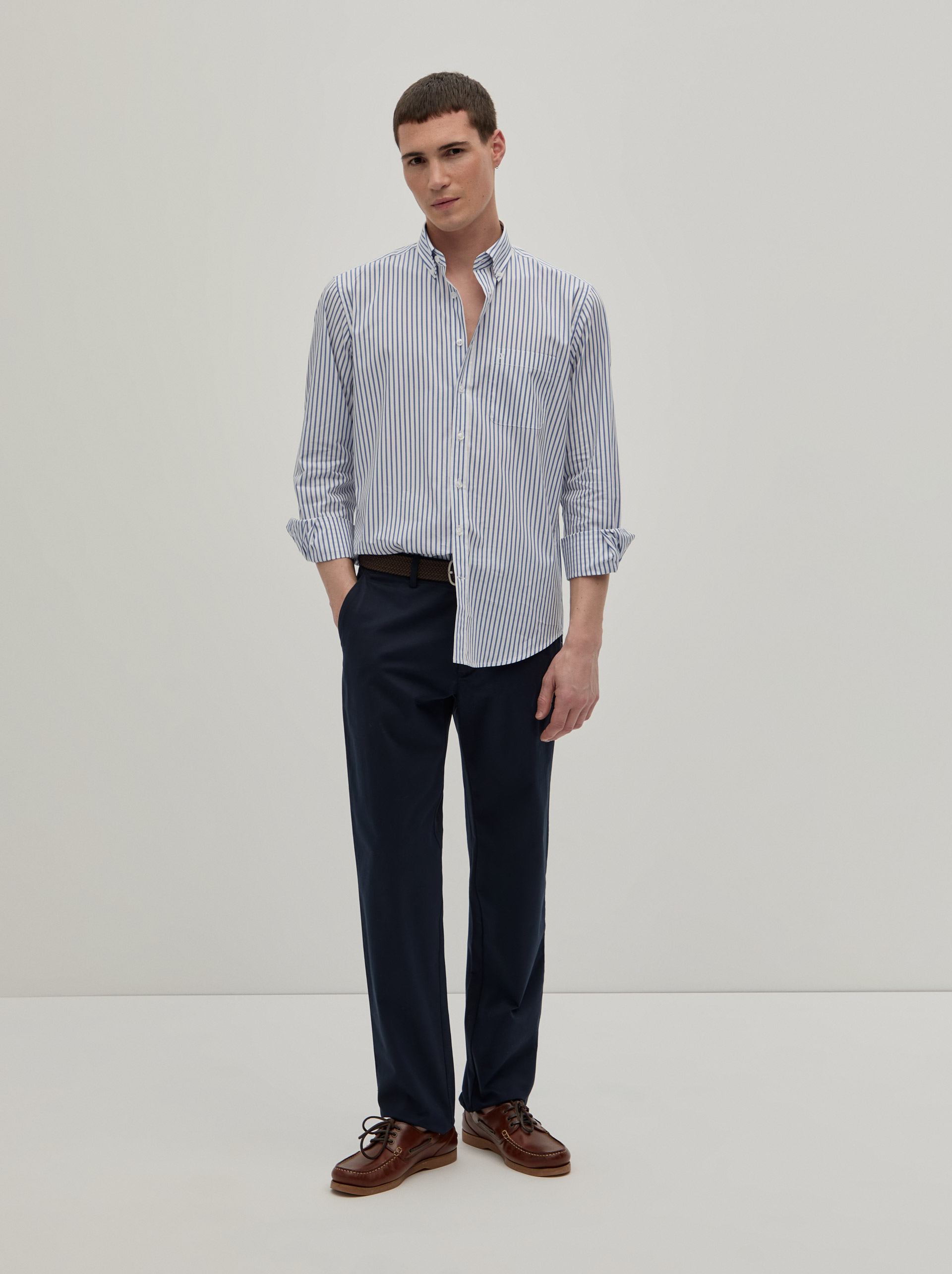 Regular fit striped shirt