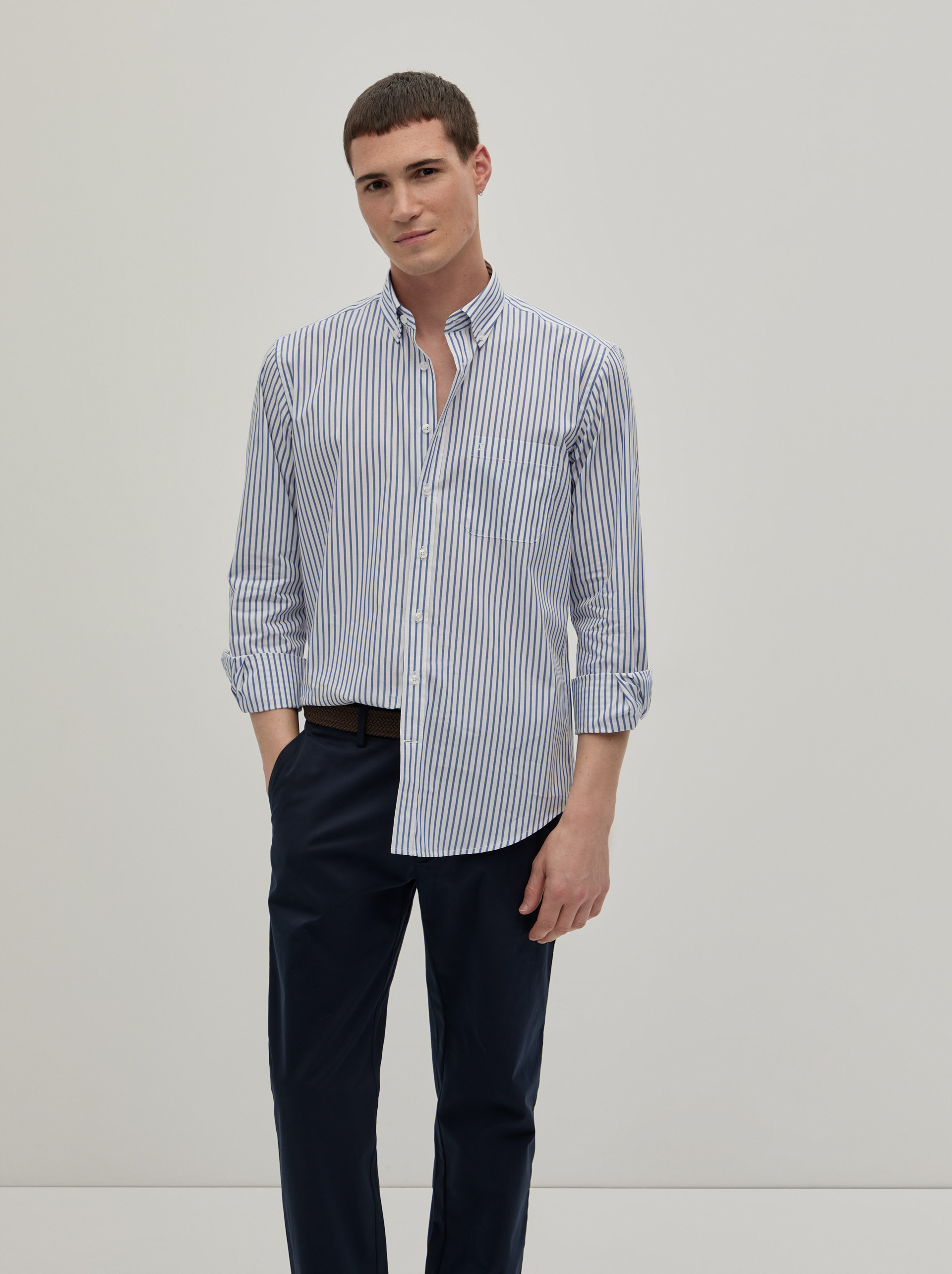Regular fit striped shirt