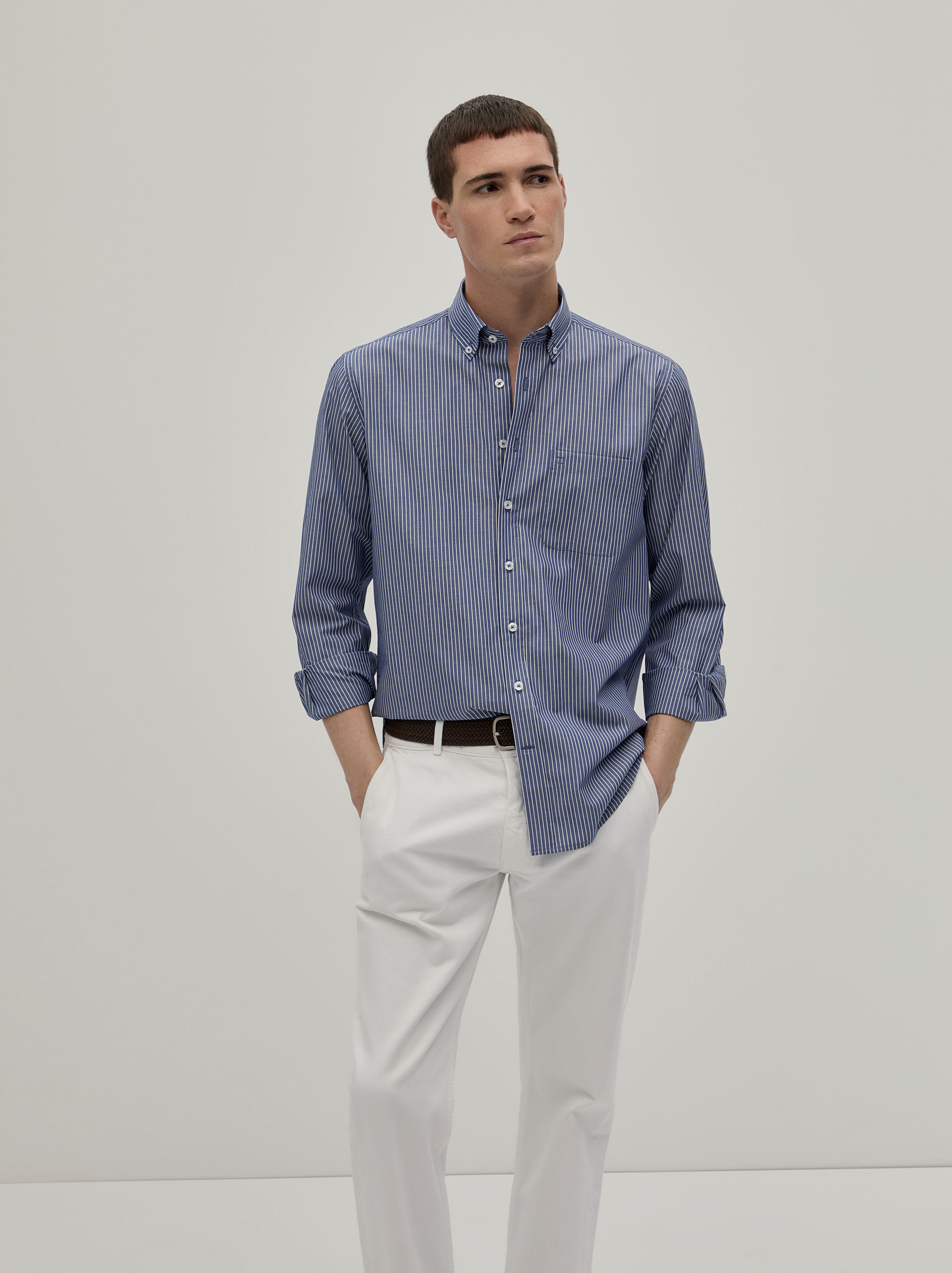 Regular fit striped shirt