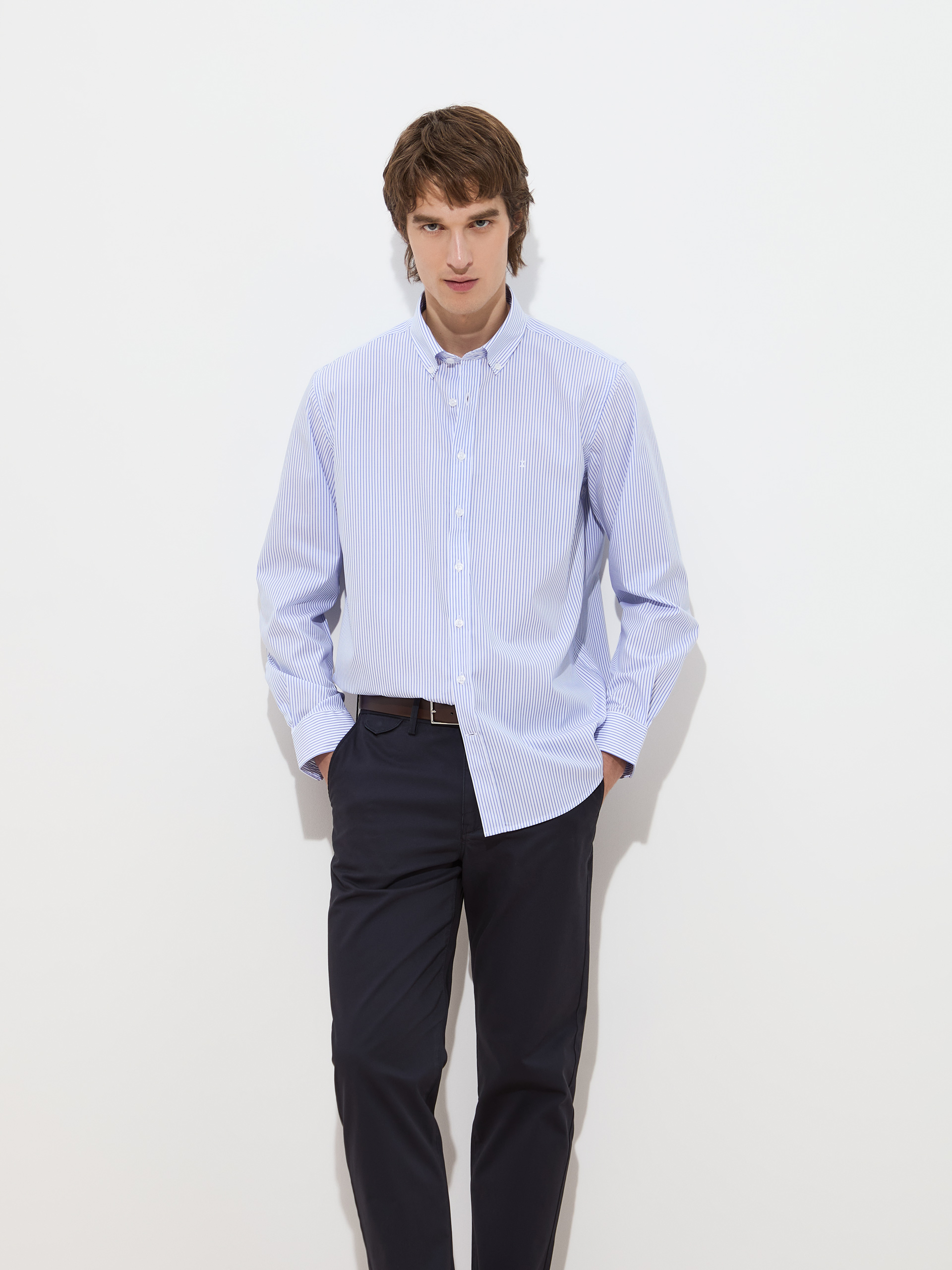 Regular fit striped shirt