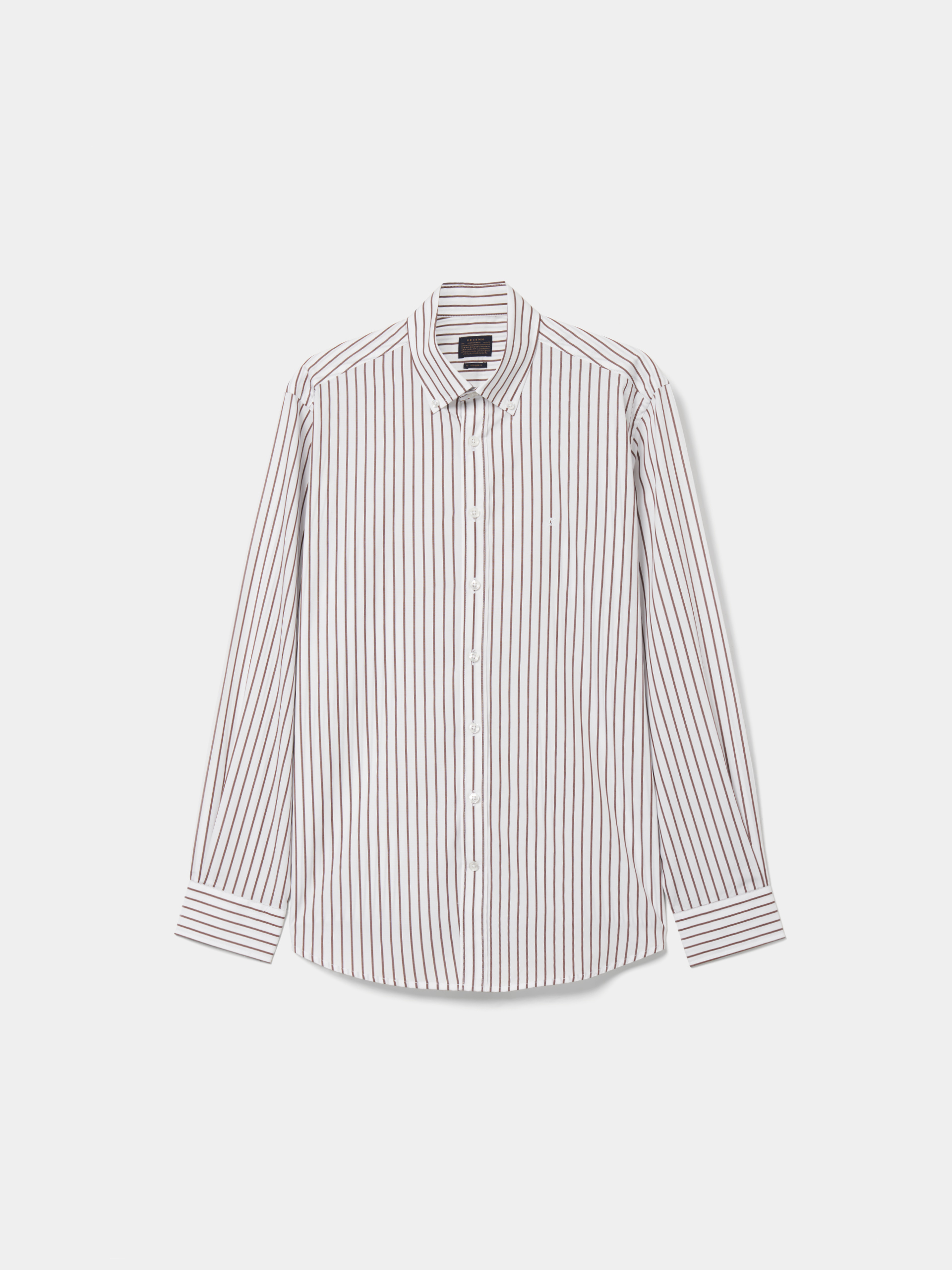 Camisa regular fit às riscas
