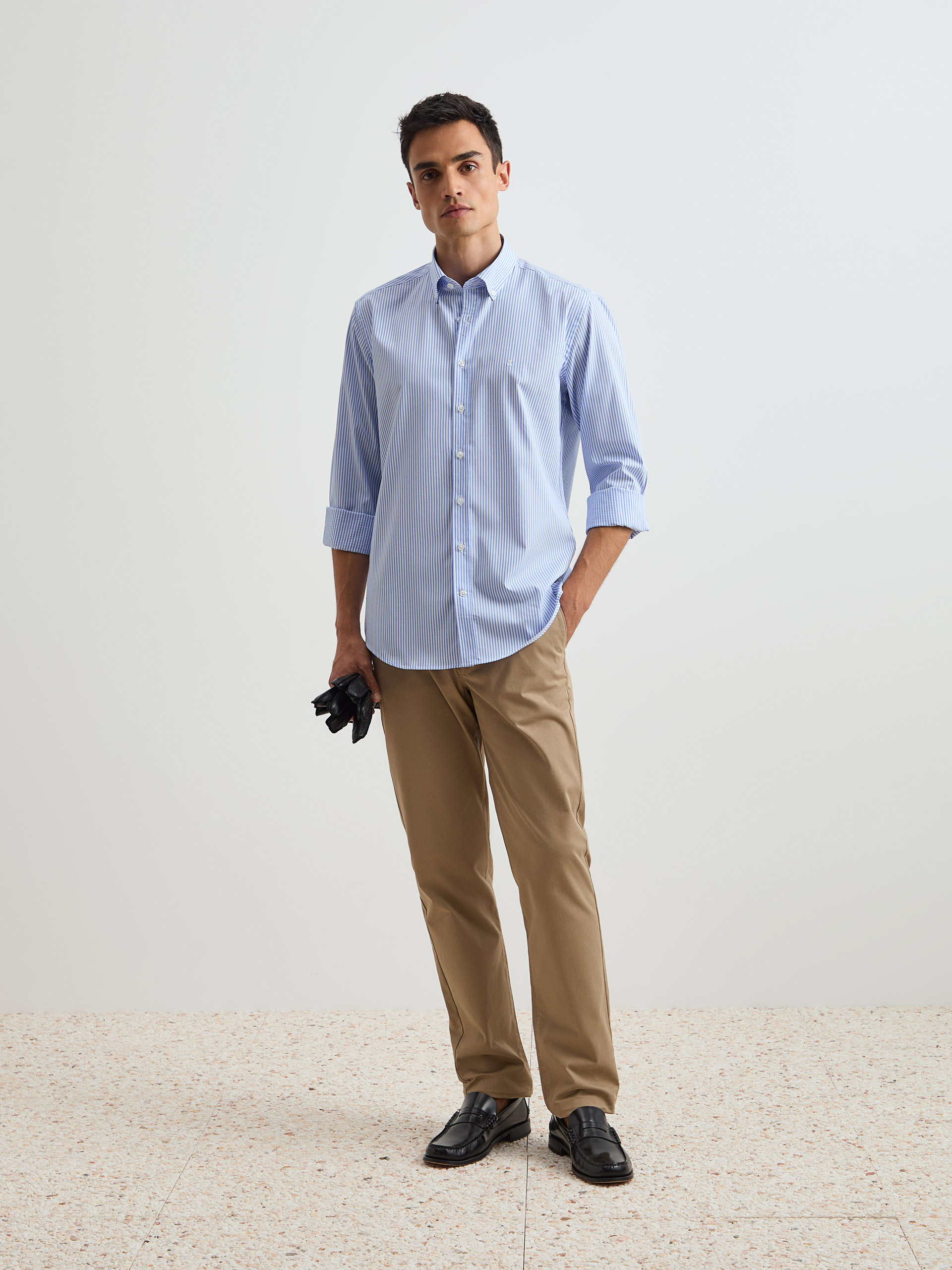 Regular fit striped shirt