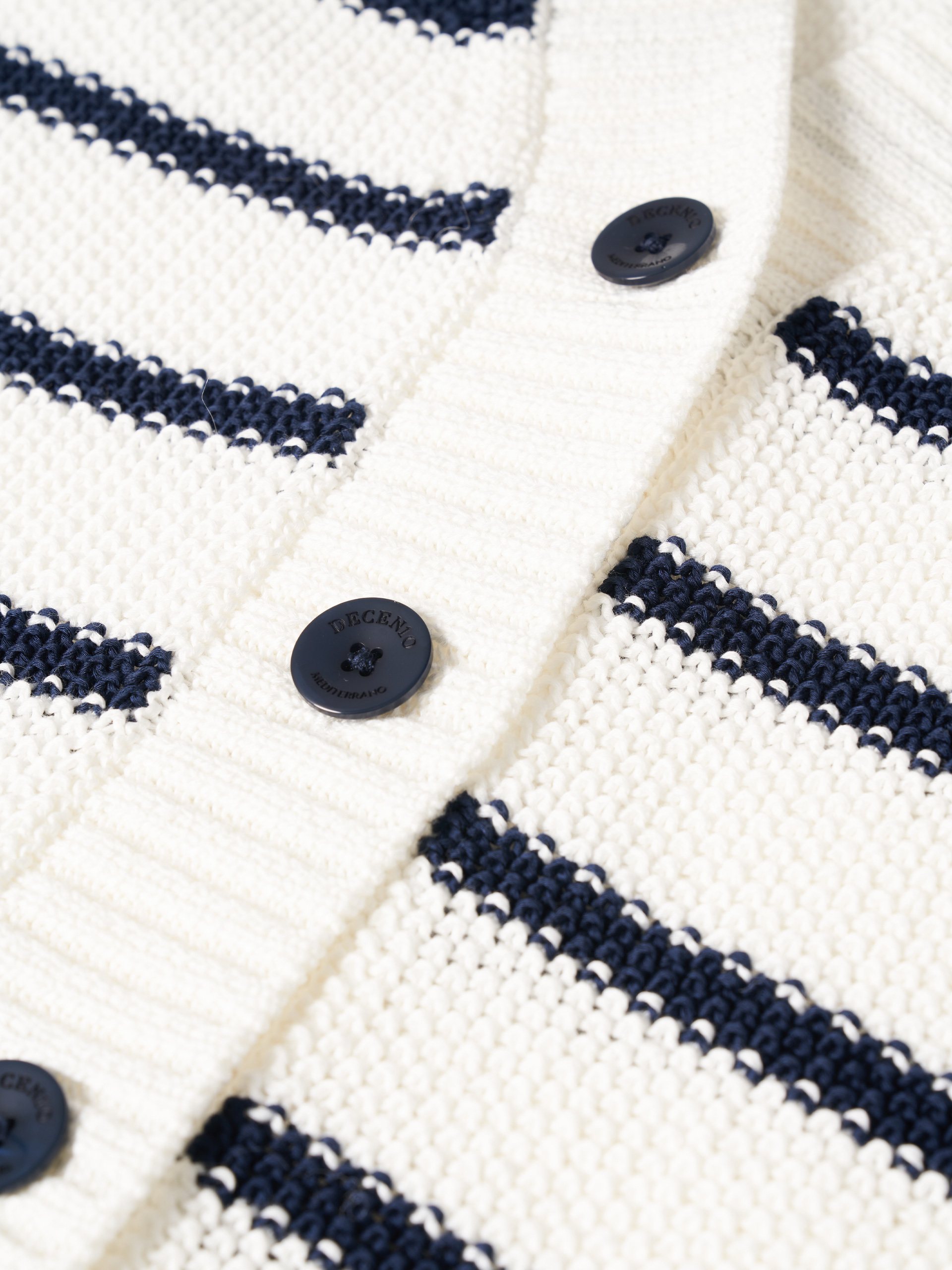 Striped knit vest