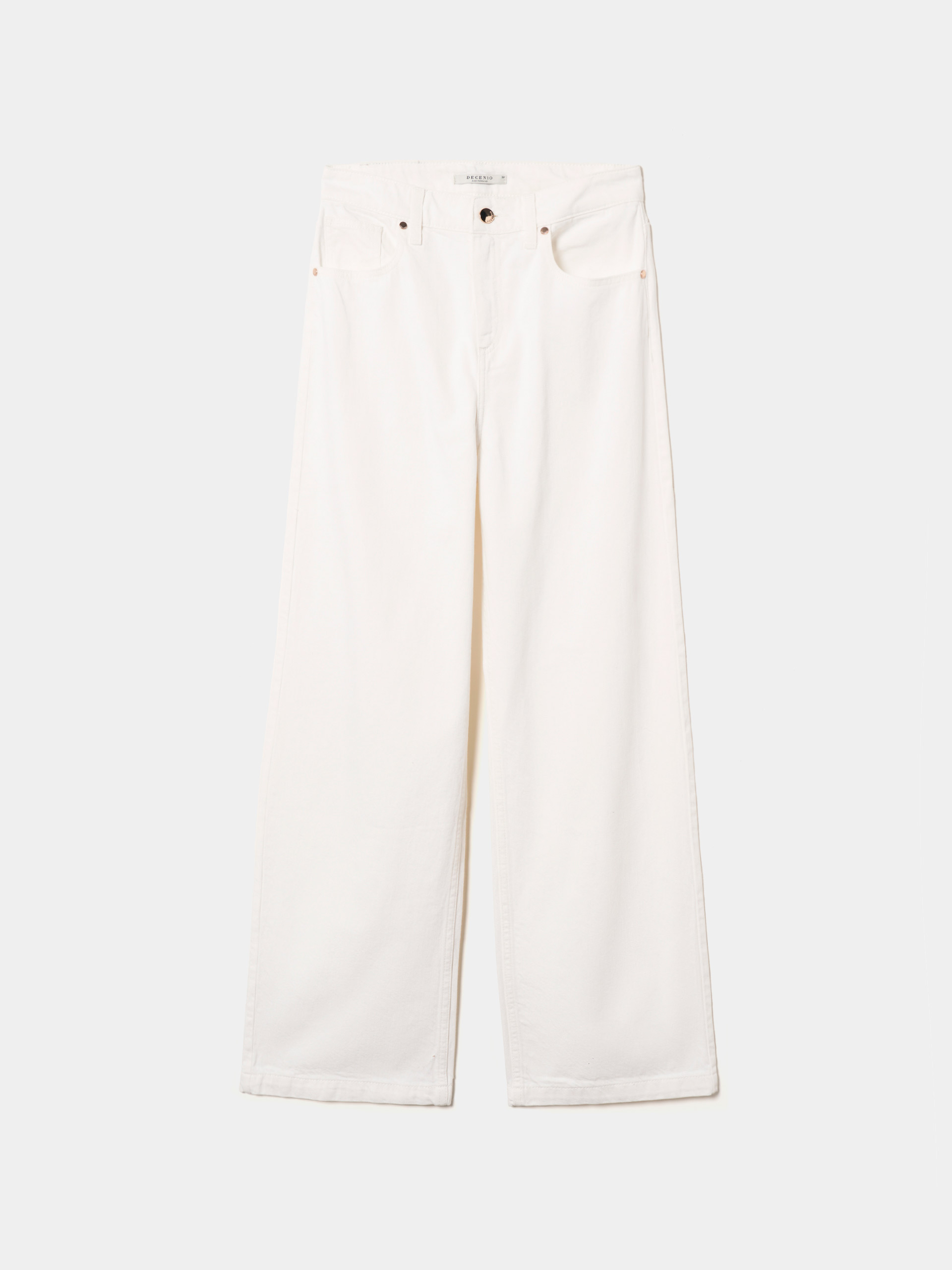 Wide leg denim pants