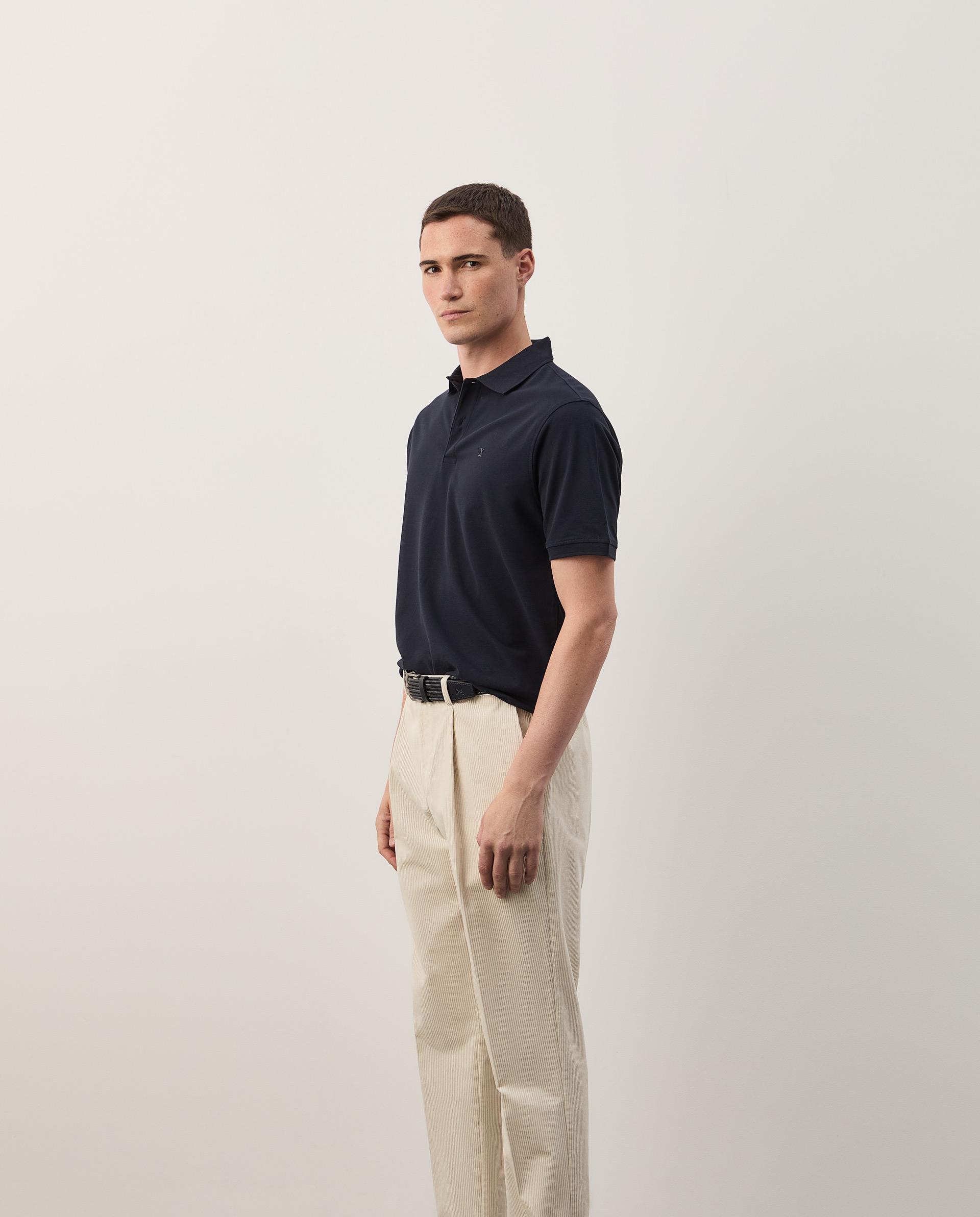 Regular fit piqué polo shirt