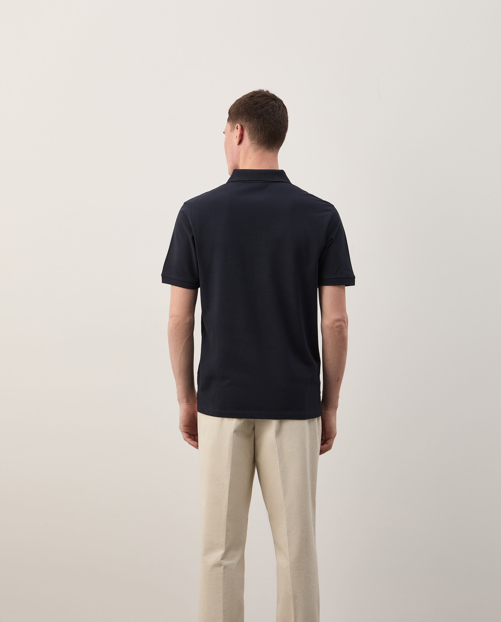 Regular fit piqué polo shirt
