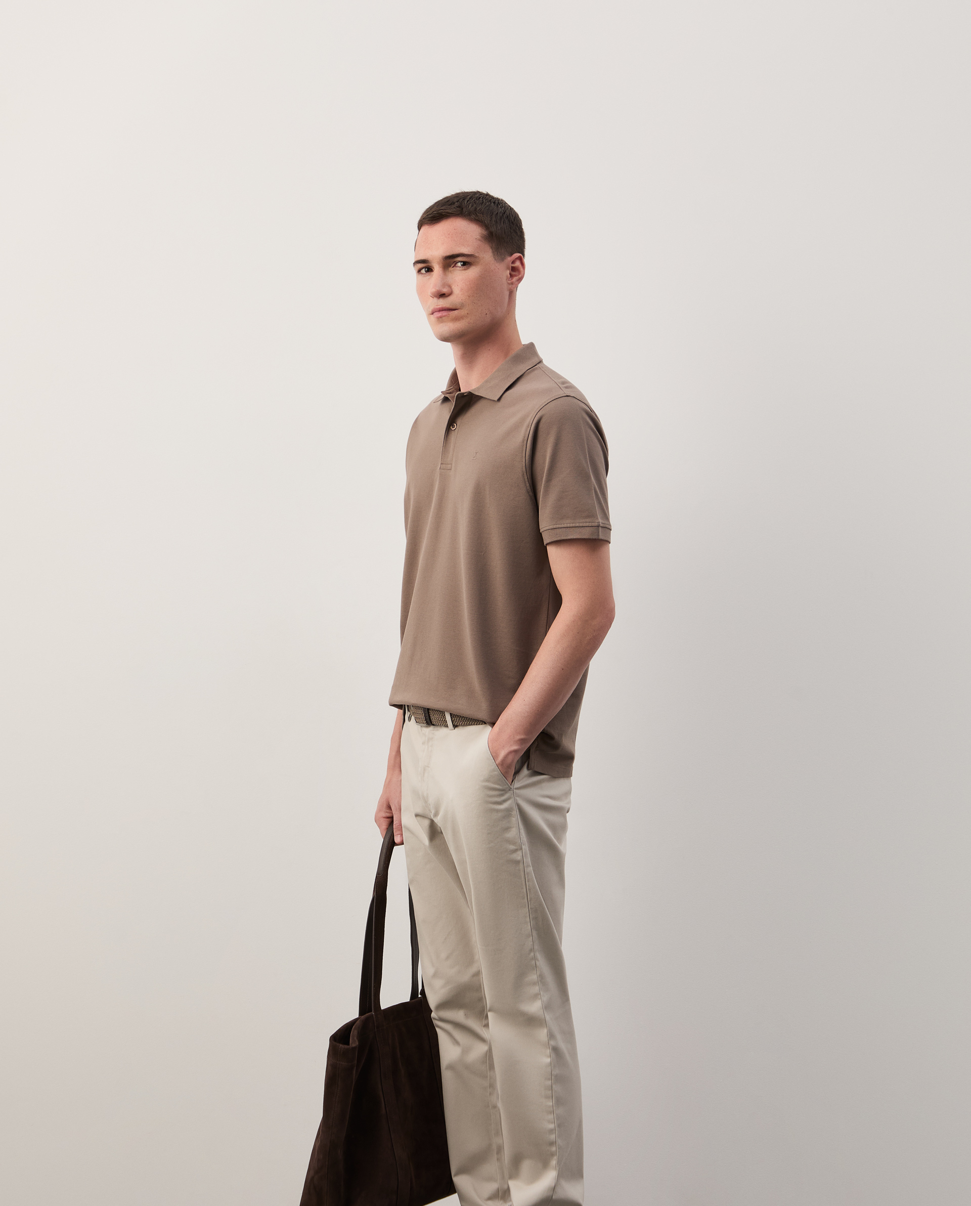 Regular fit piqué polo shirt