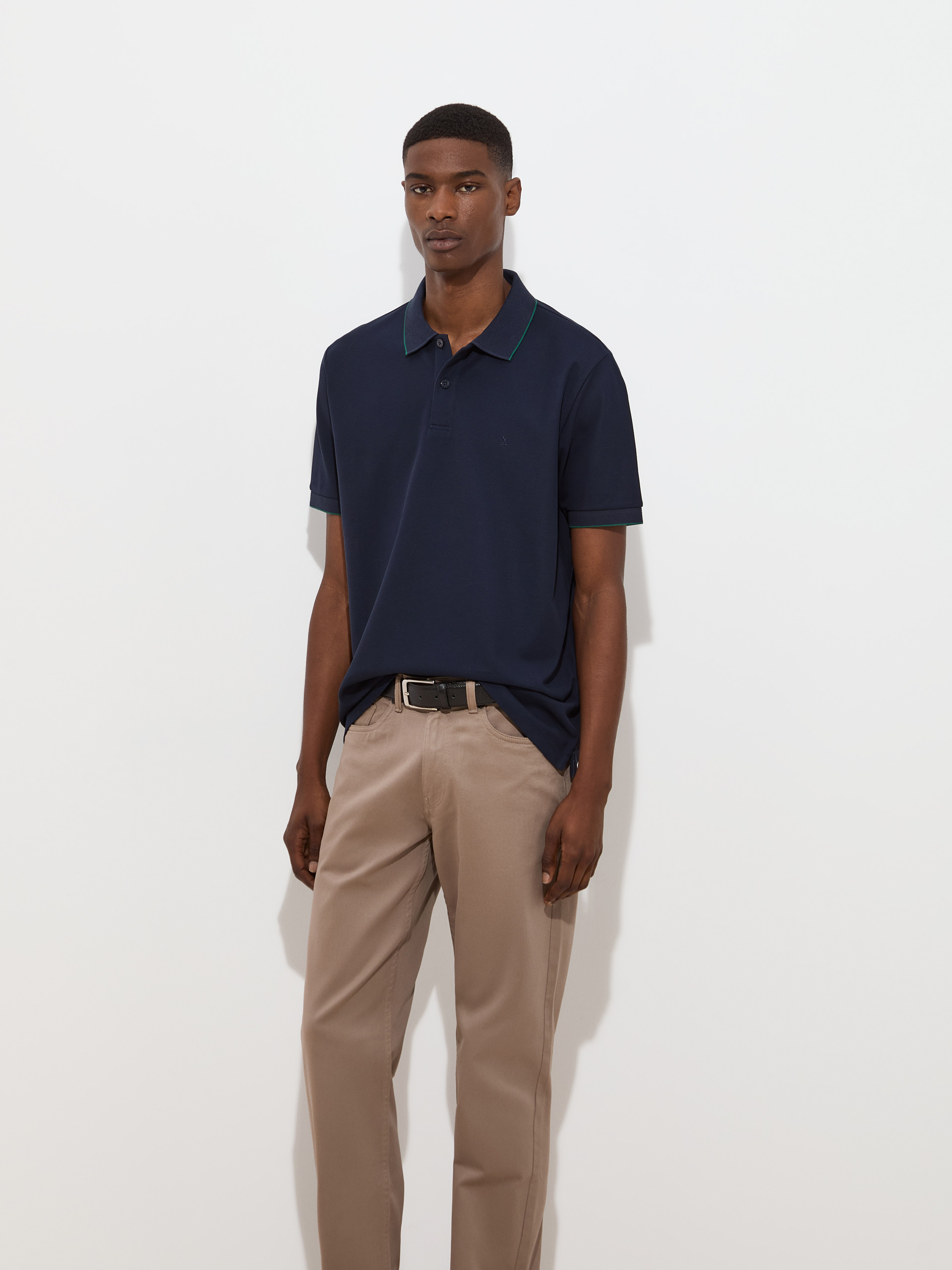 Short-sleeved polo shirt