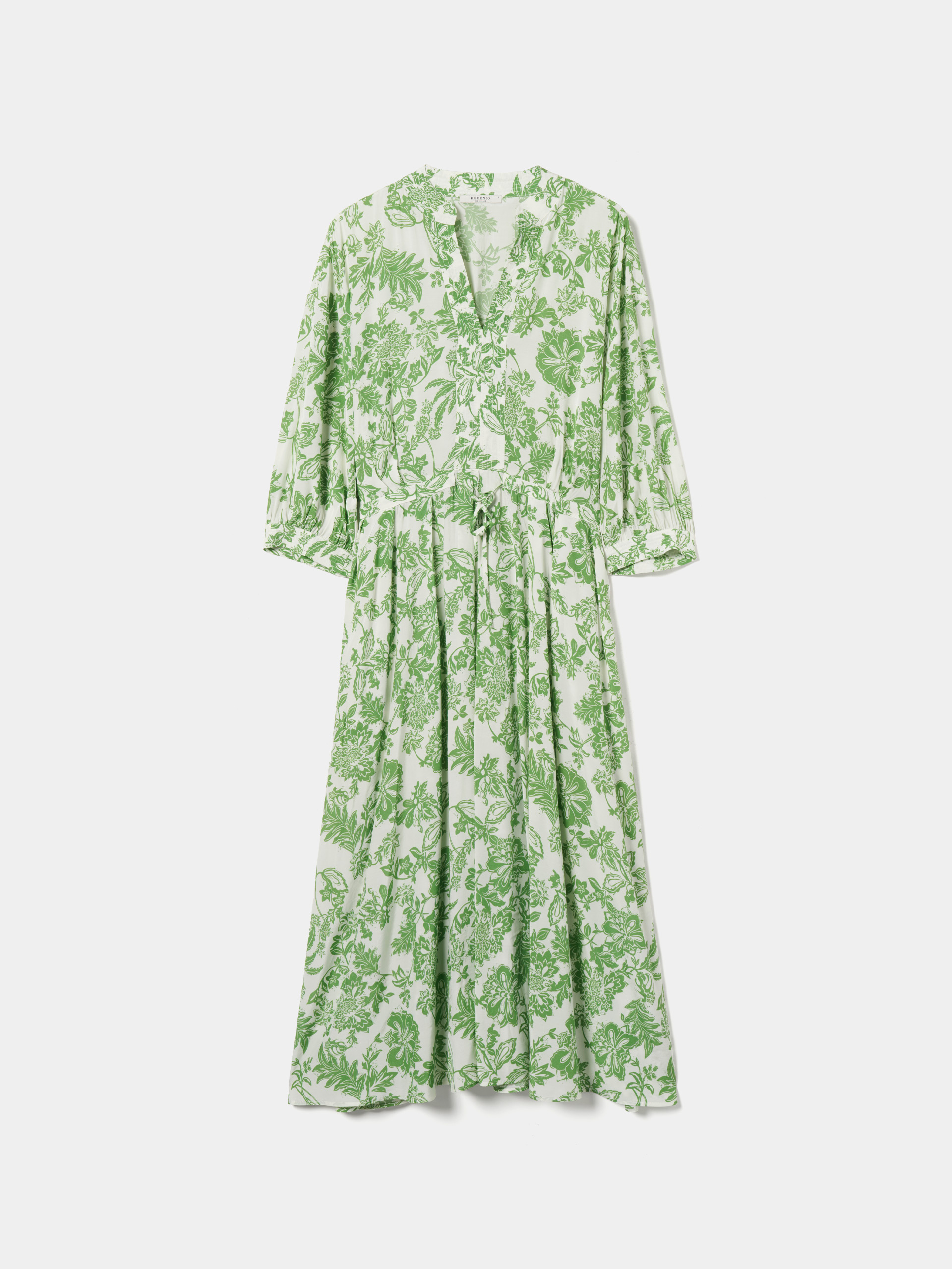 Vestido midi de flores