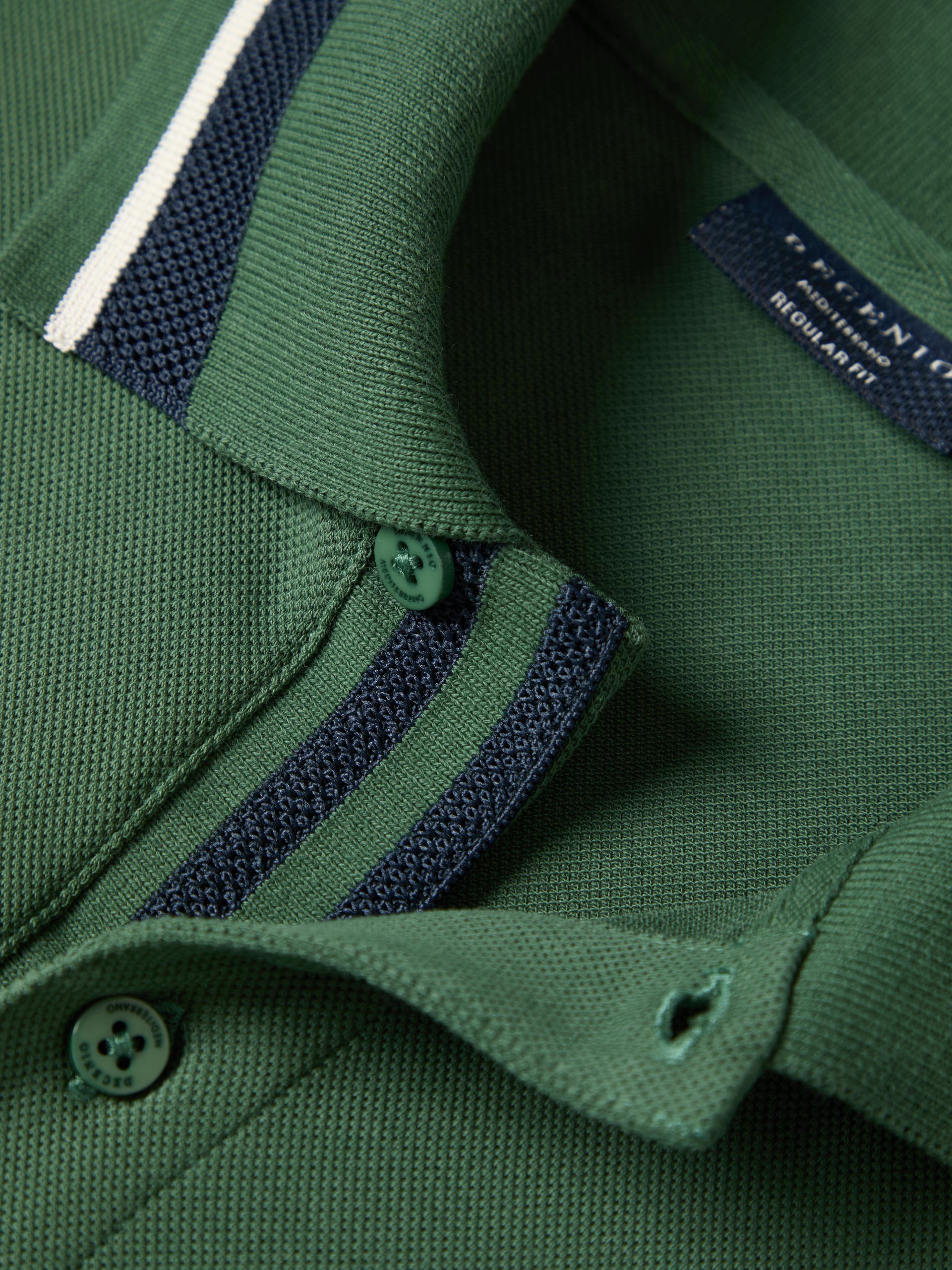 Regular fit polo shirt with stripes