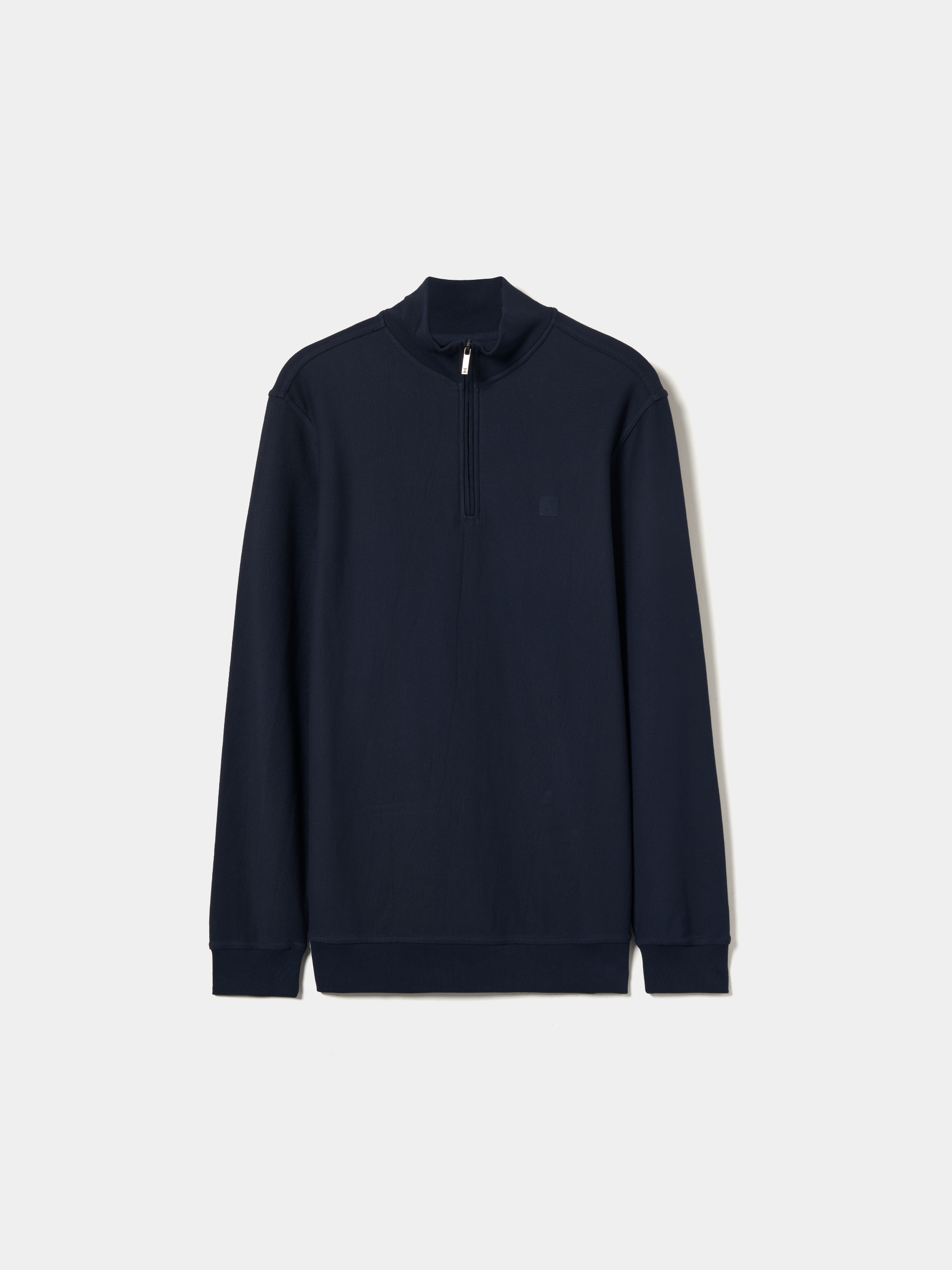 Half zip knit sweater