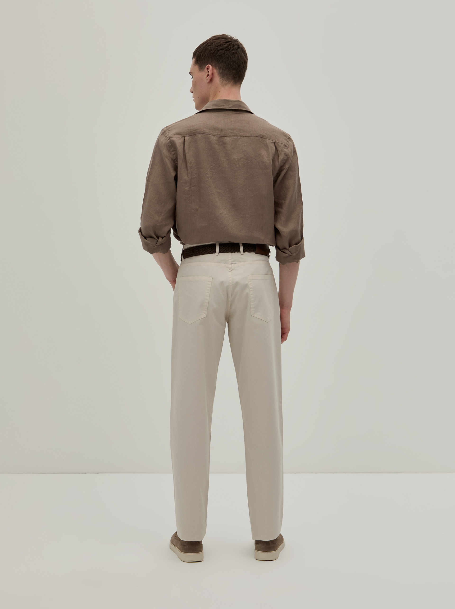 Regular fit denim pants