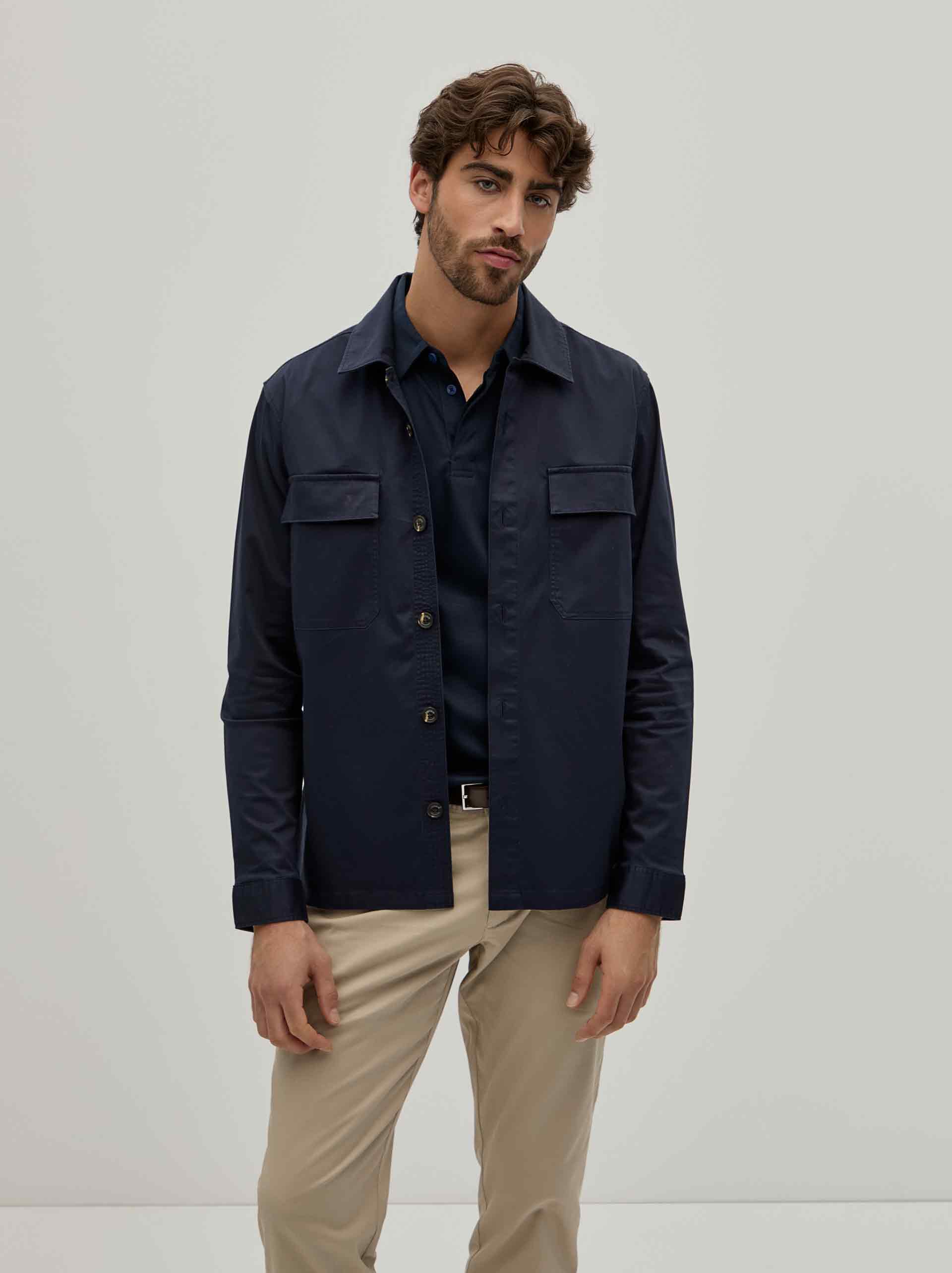 Overshirt with pockets