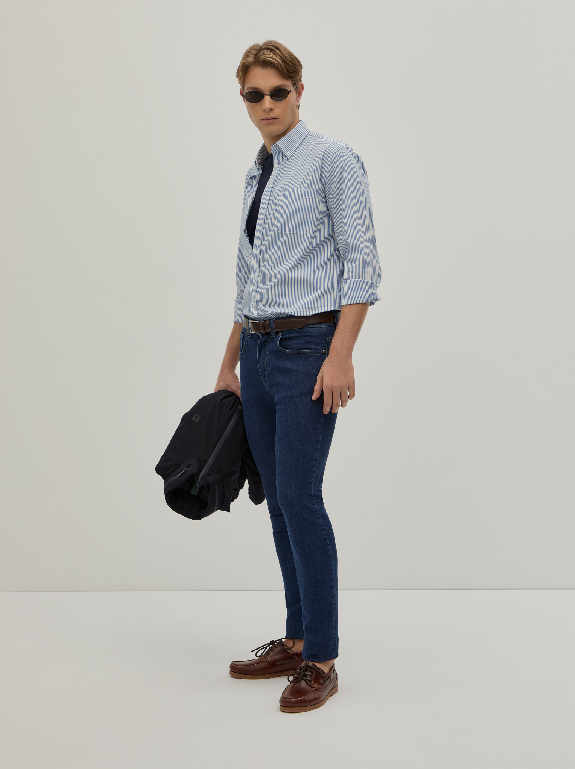 Slim fit denim pants