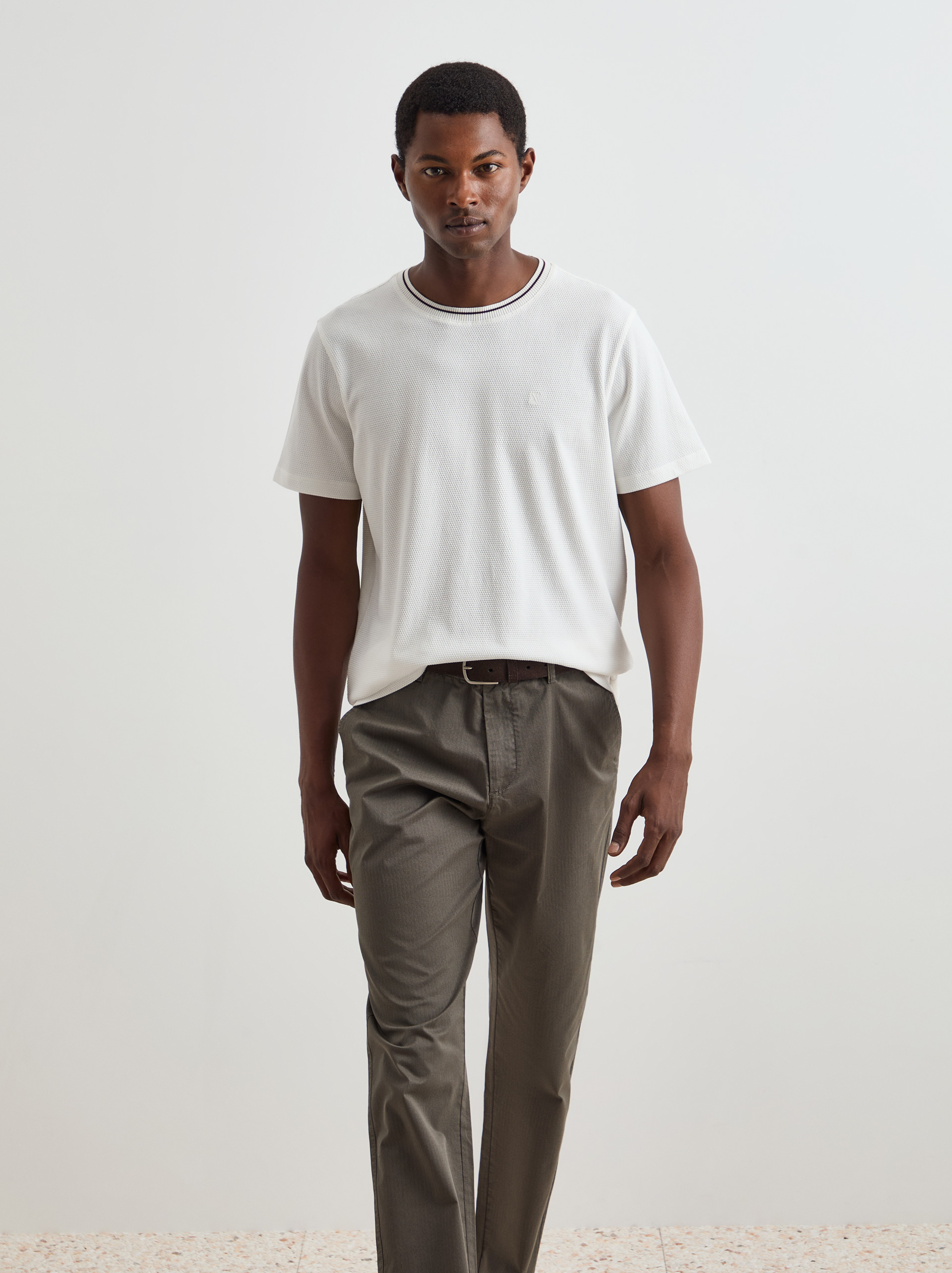 Textured mesh t-shirt