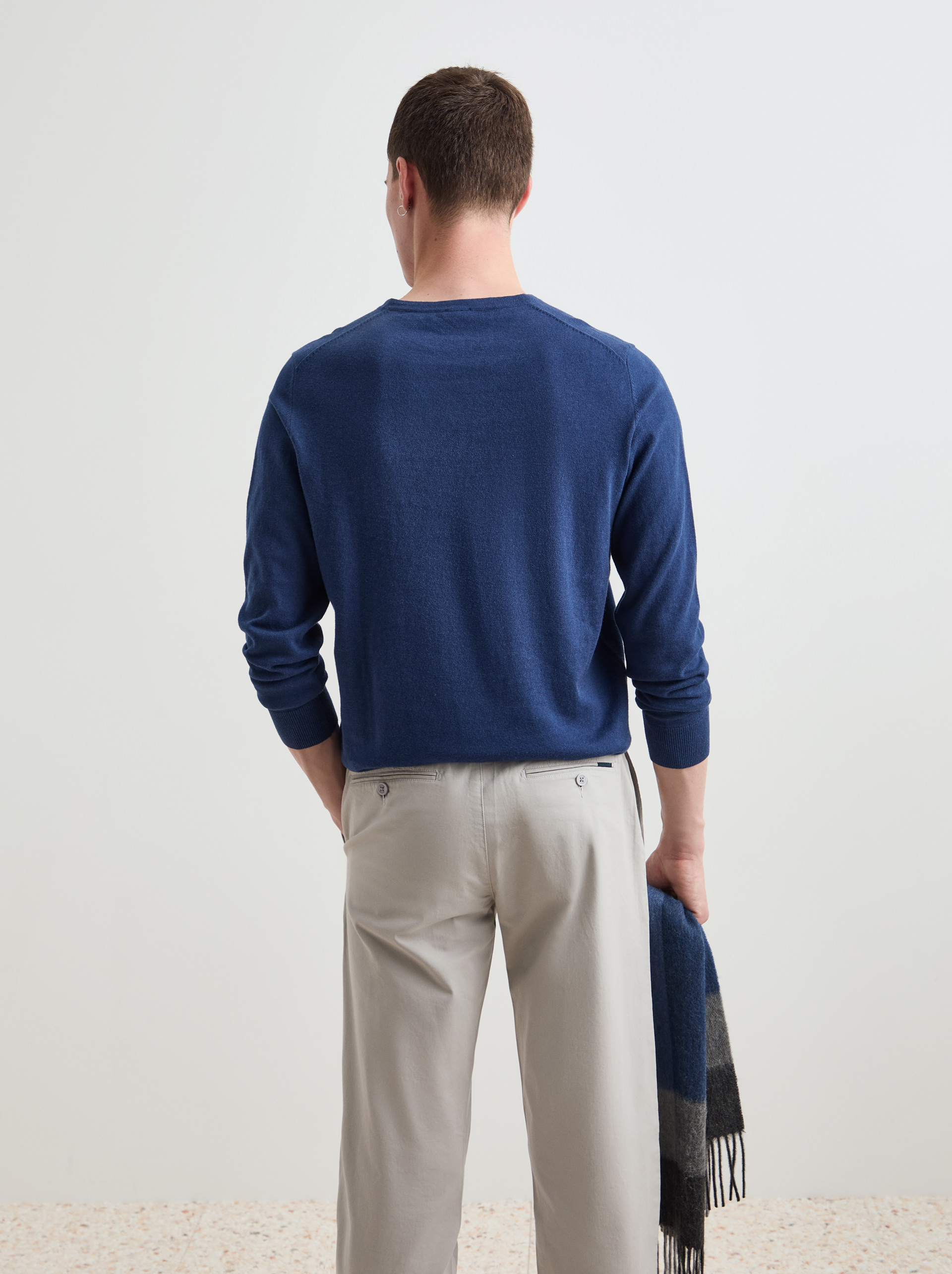 Cotton and cashmere pullover