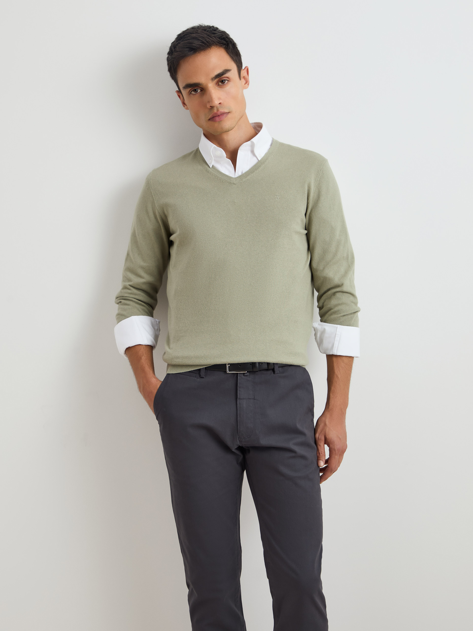 Pullover algodão e caxemira