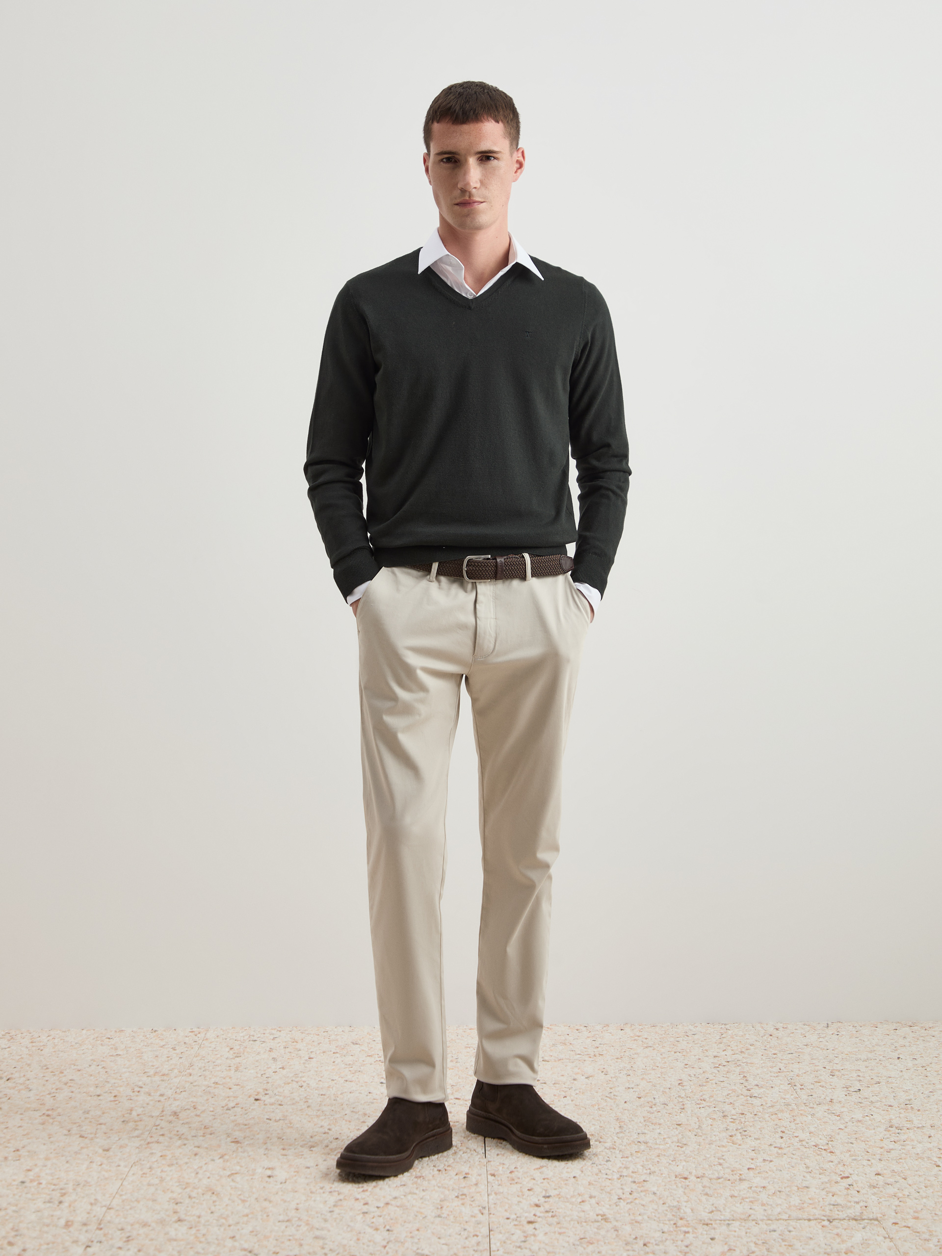 Pullover algodão e caxemira
