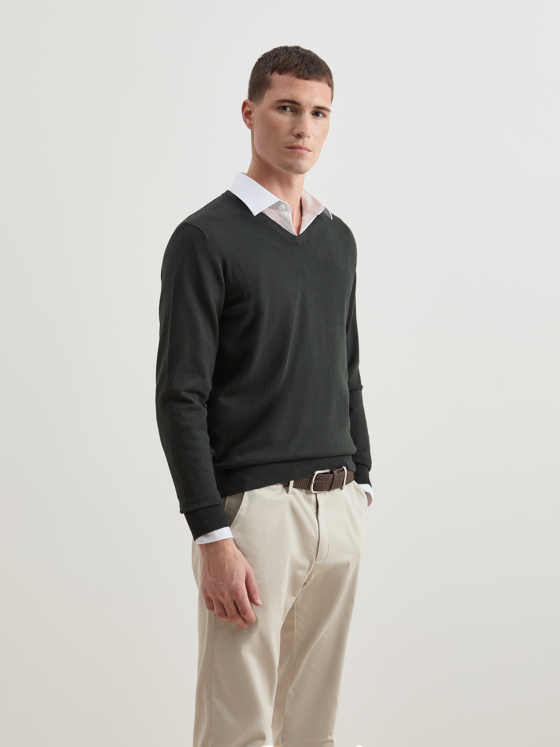 Pullover algodão e caxemira