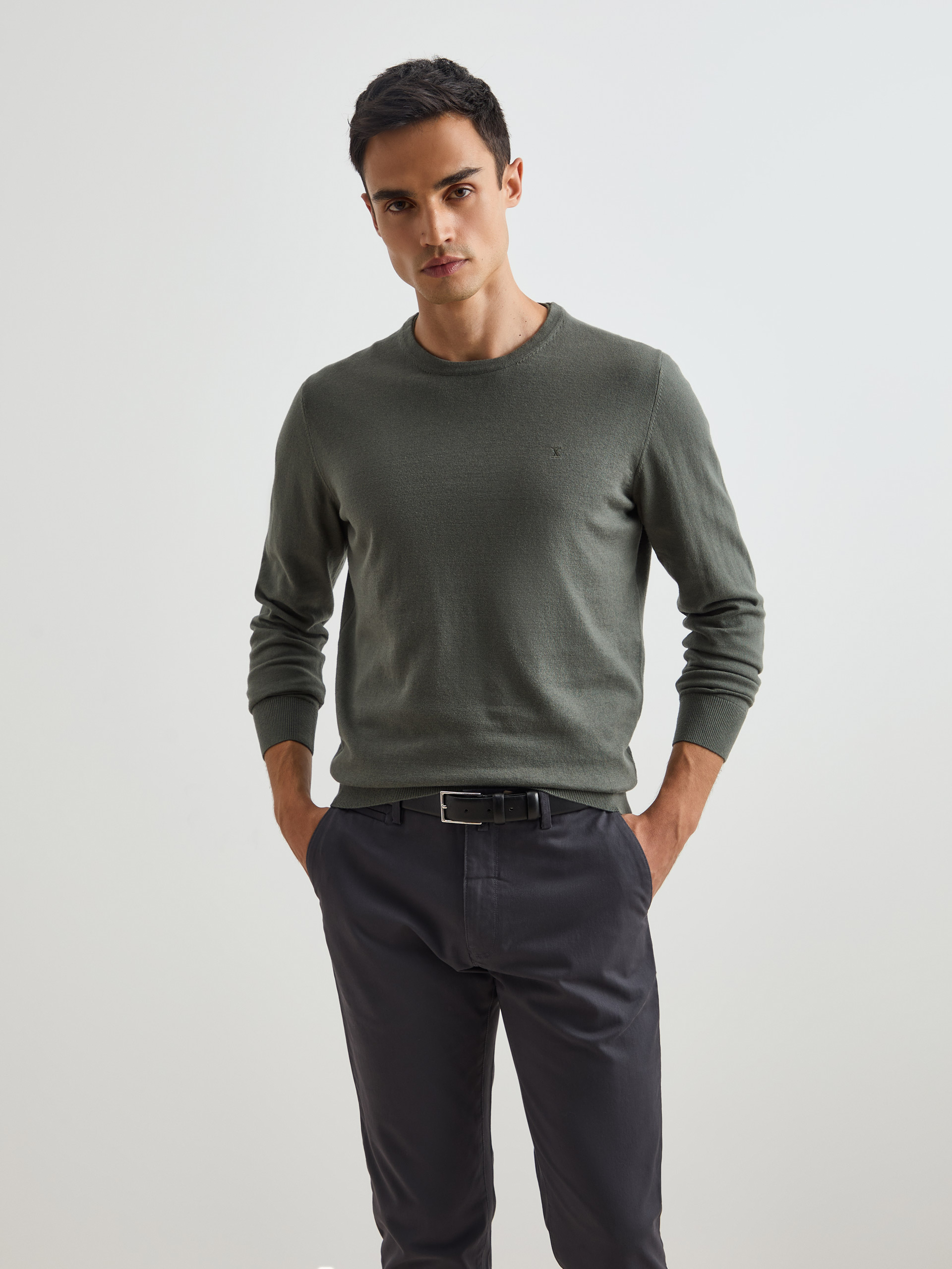 Cotton and cashmere pullover