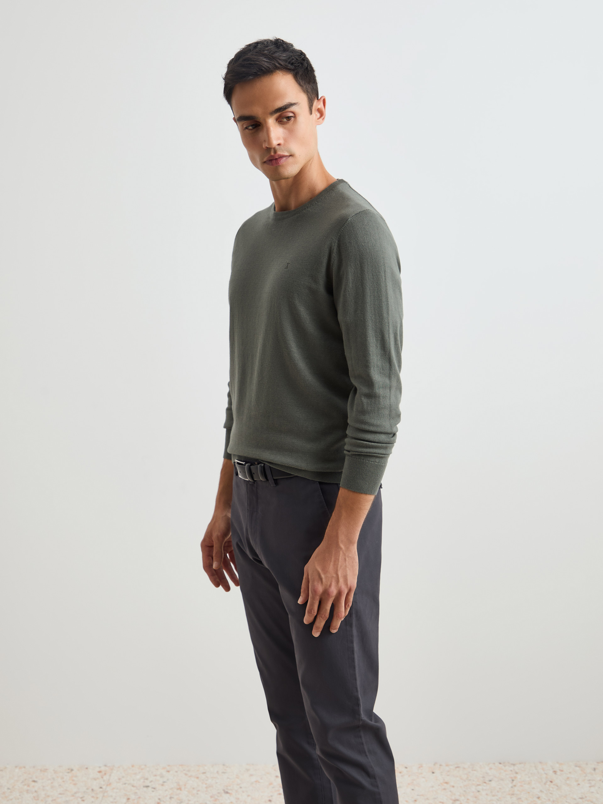 Cotton and cashmere pullover