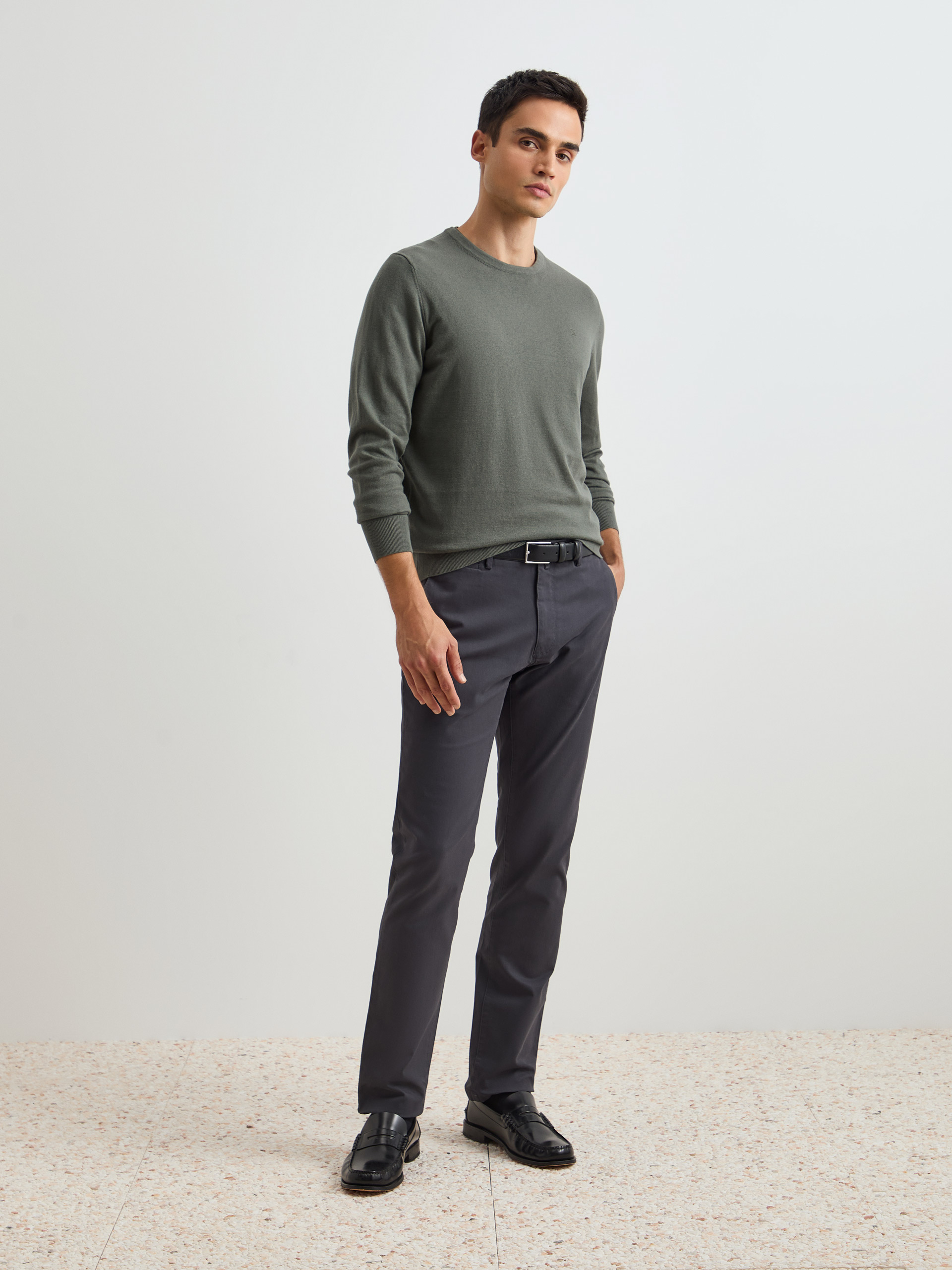 Cotton and cashmere pullover