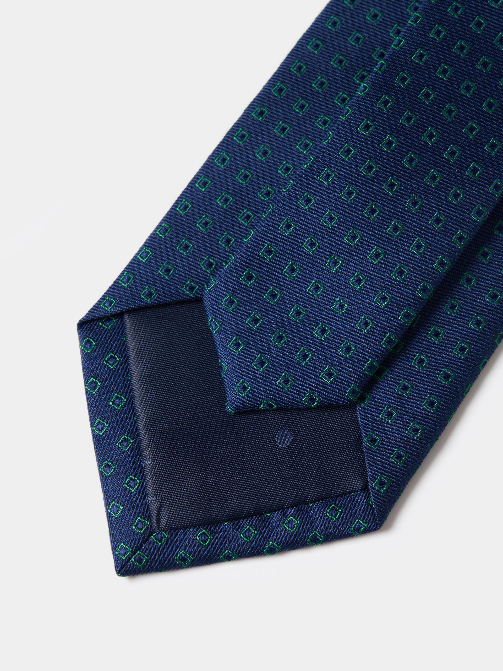 Corbata de seda y algodón