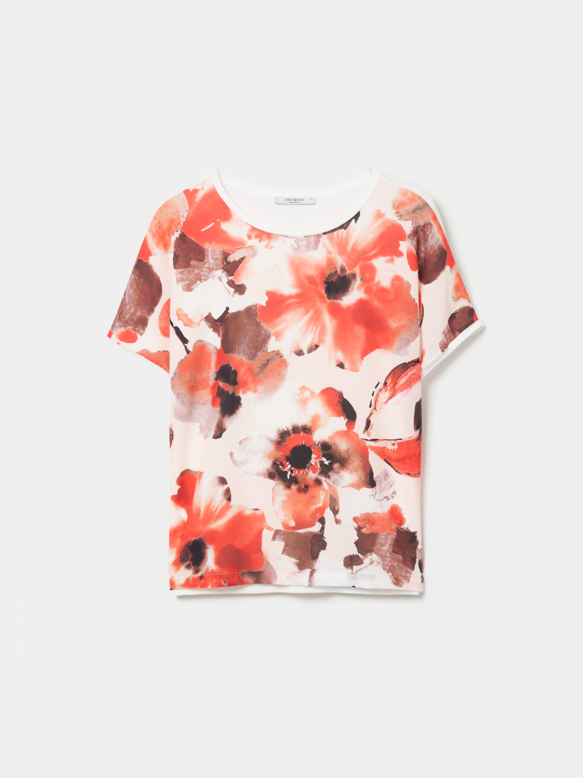 T-shirt padrão floral