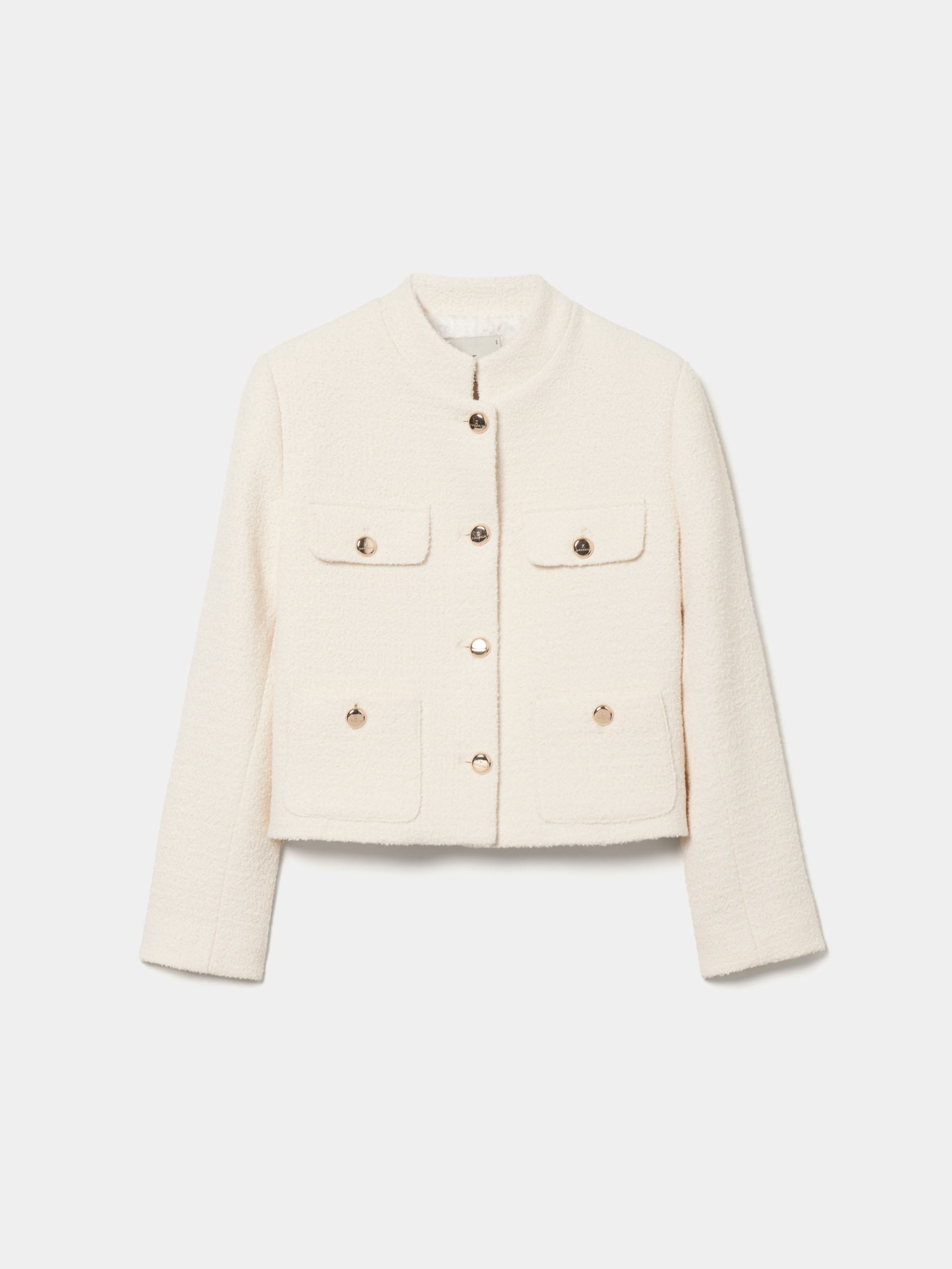 Casaco tweed curto