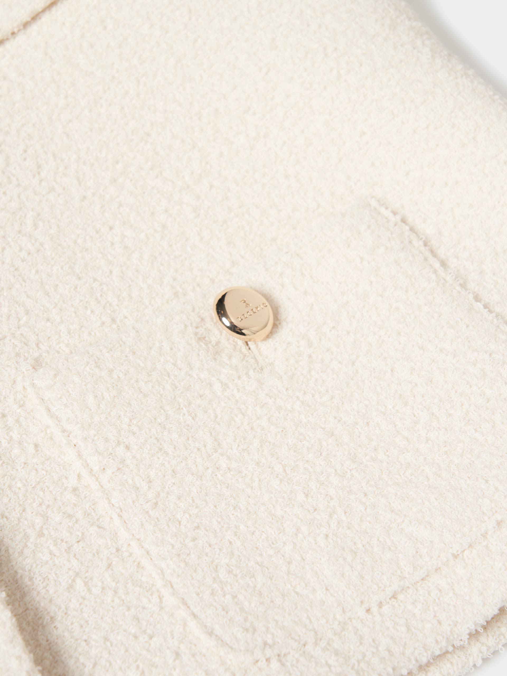 Casaco tweed curto