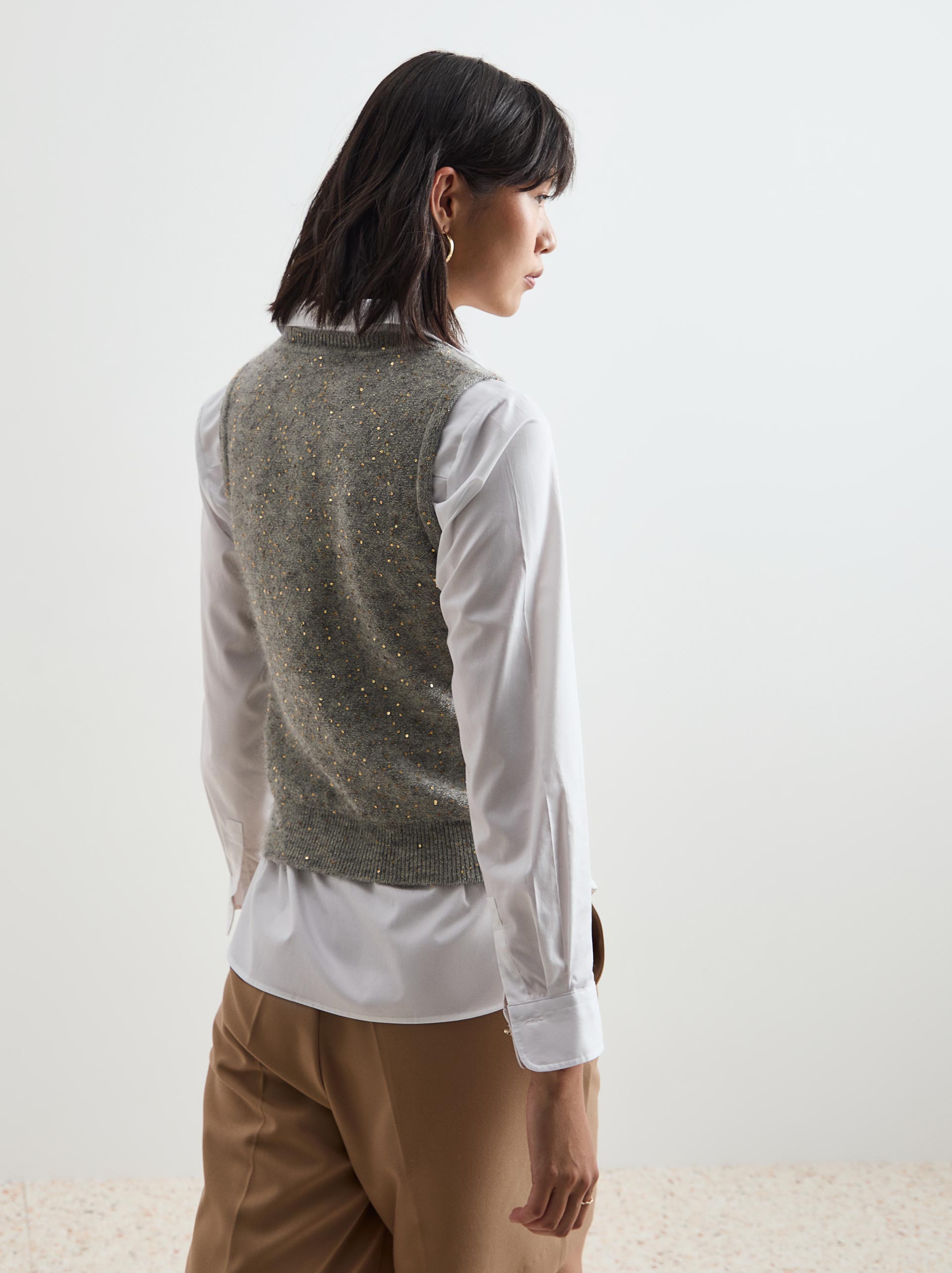Knitted vest