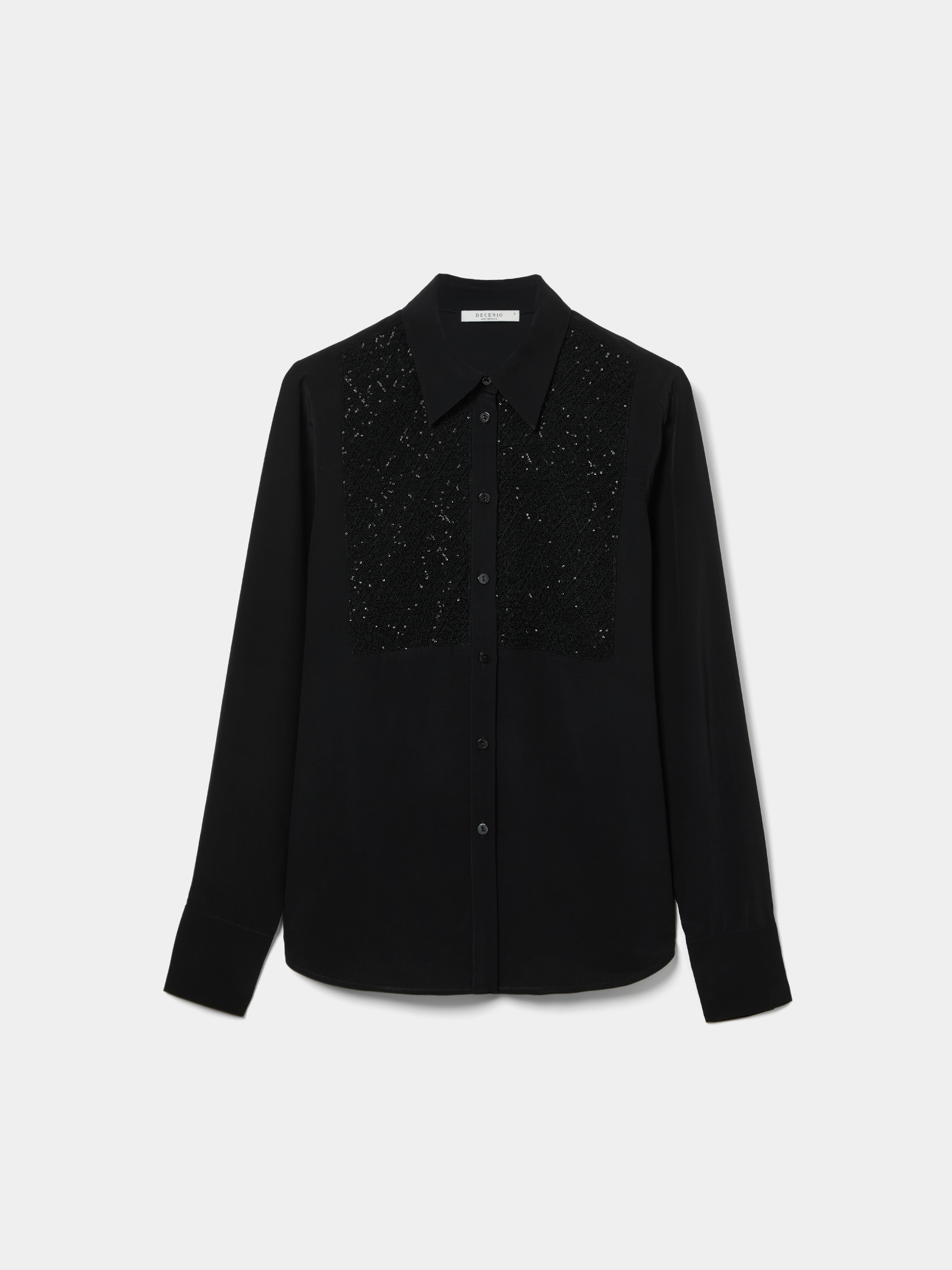 Camisa con detalle de crochet