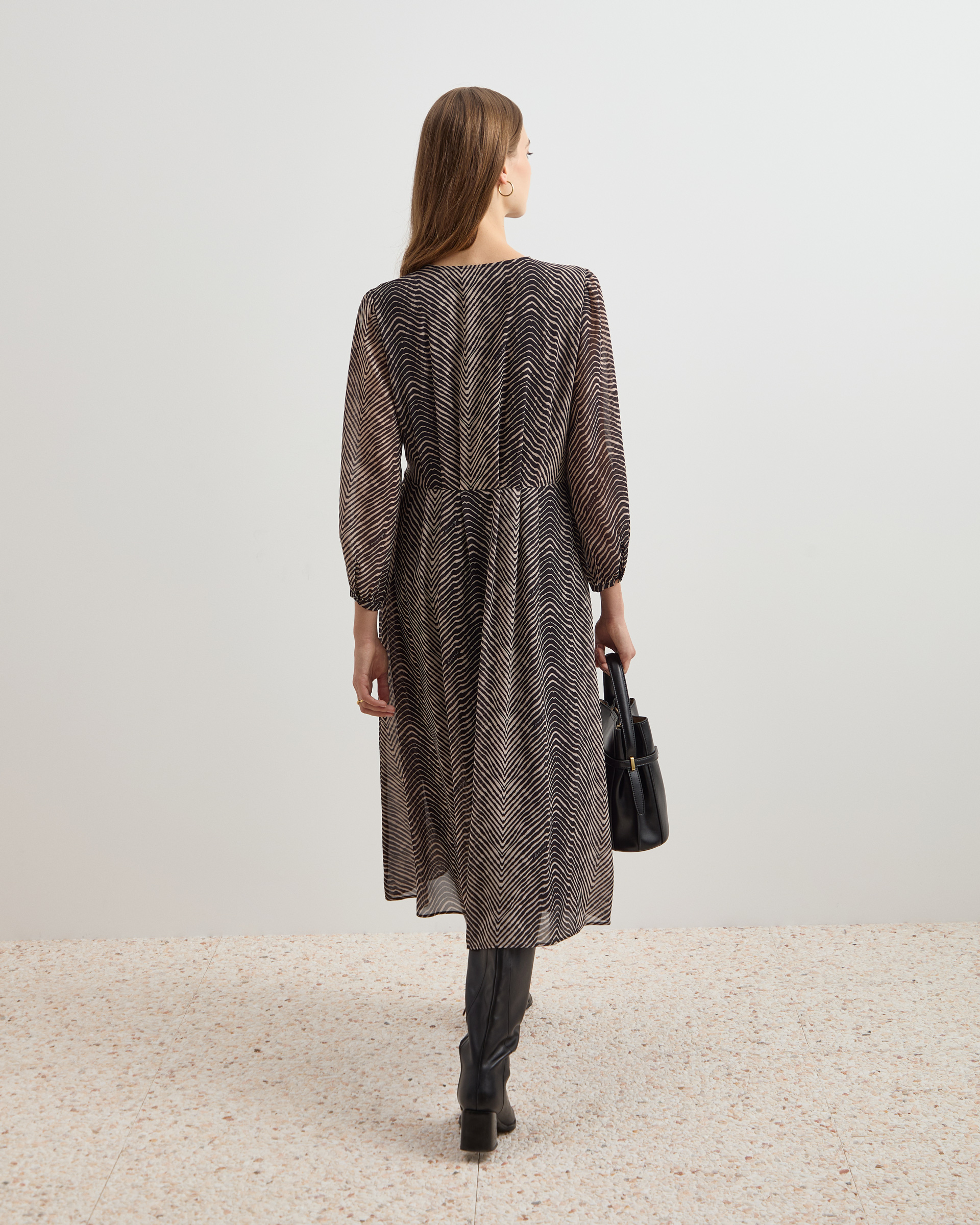 Vestido midi fluido