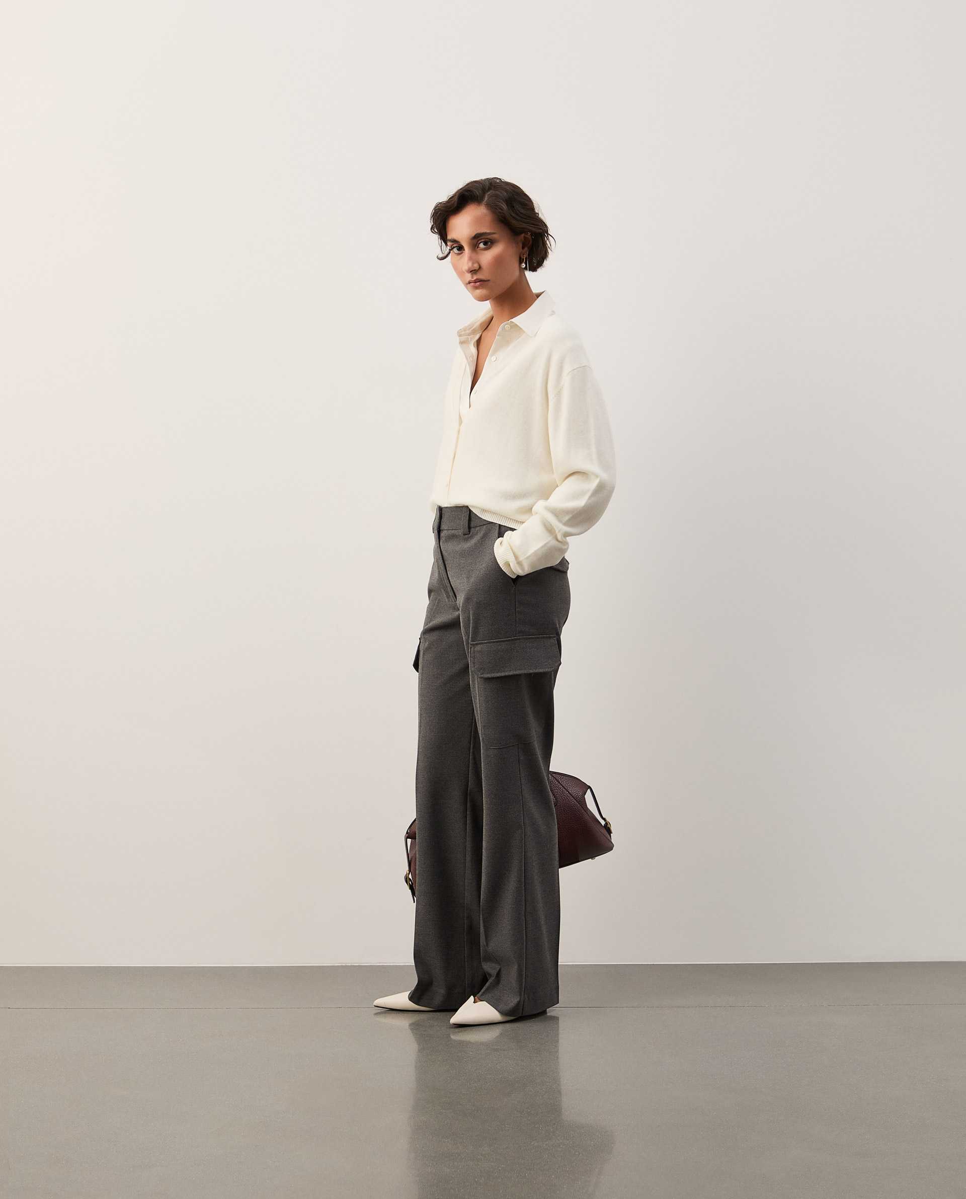 Calça com pregas