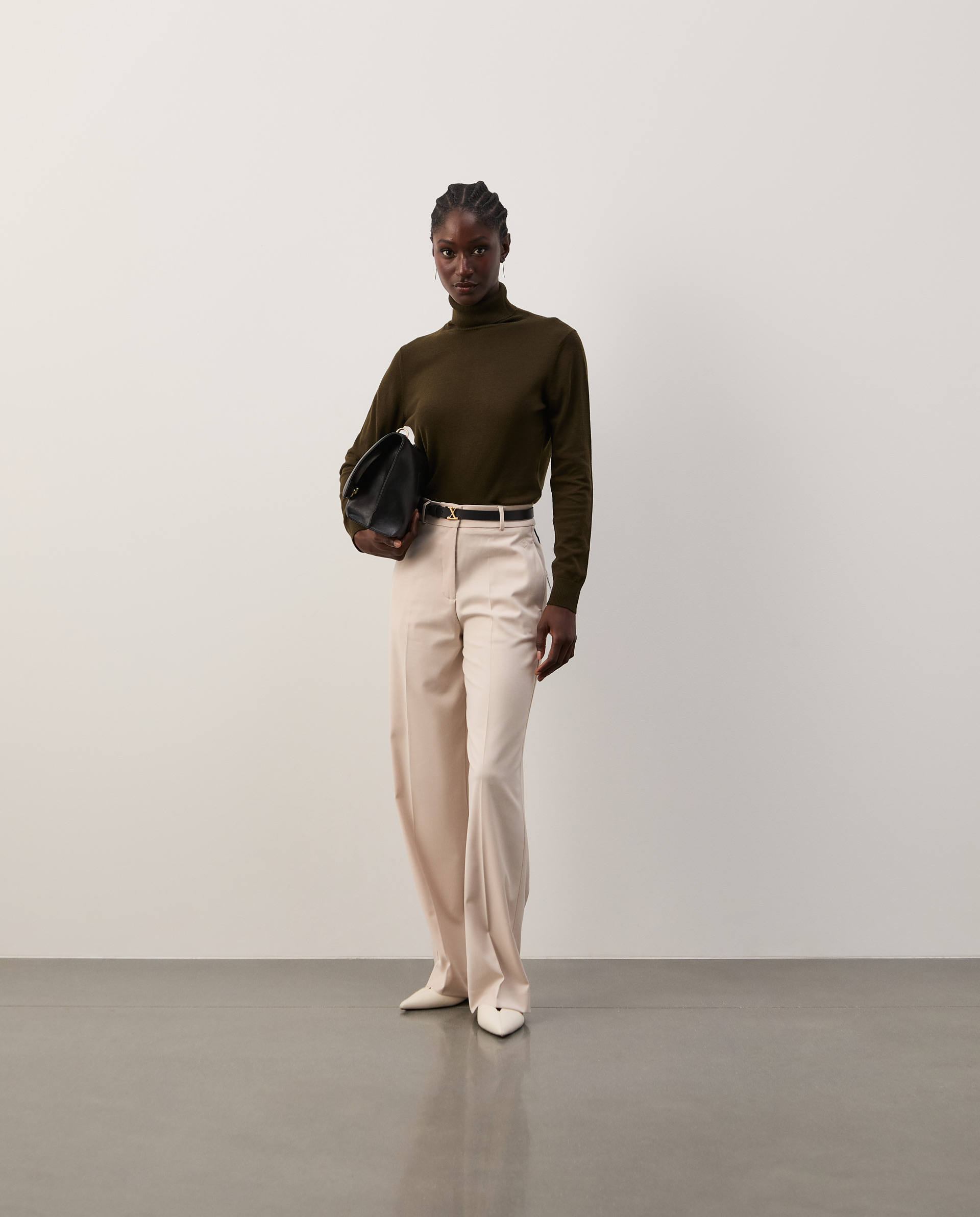 Classic creased trousers